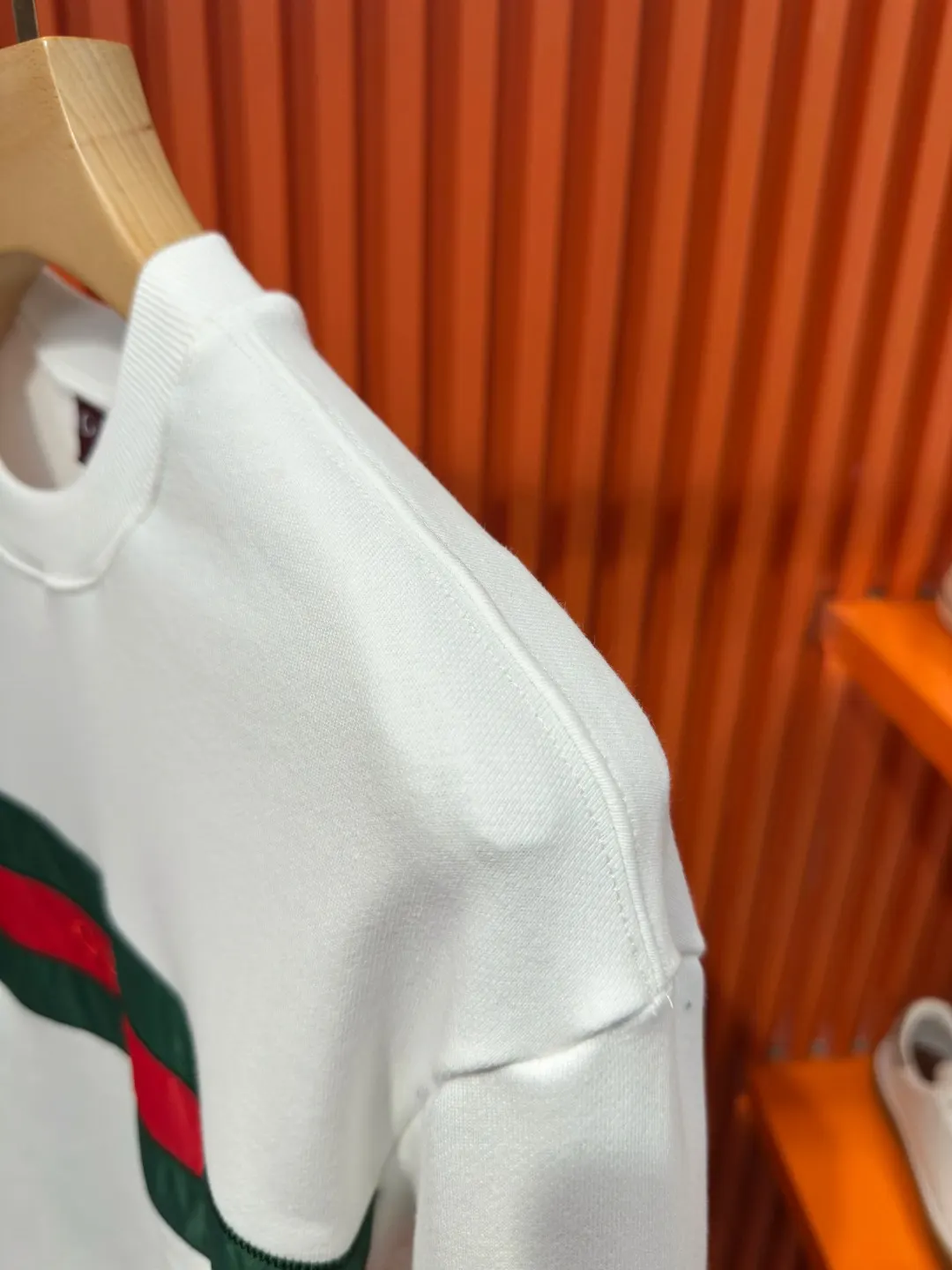 Web Stripe Logo Embroidered Sweatshirt D19523322 — view 7