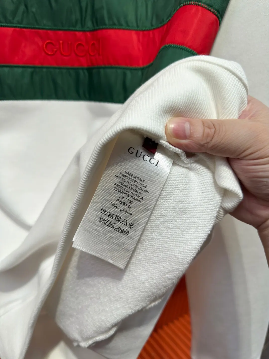 Web Stripe Logo Embroidered Sweatshirt D19523322 — view 13