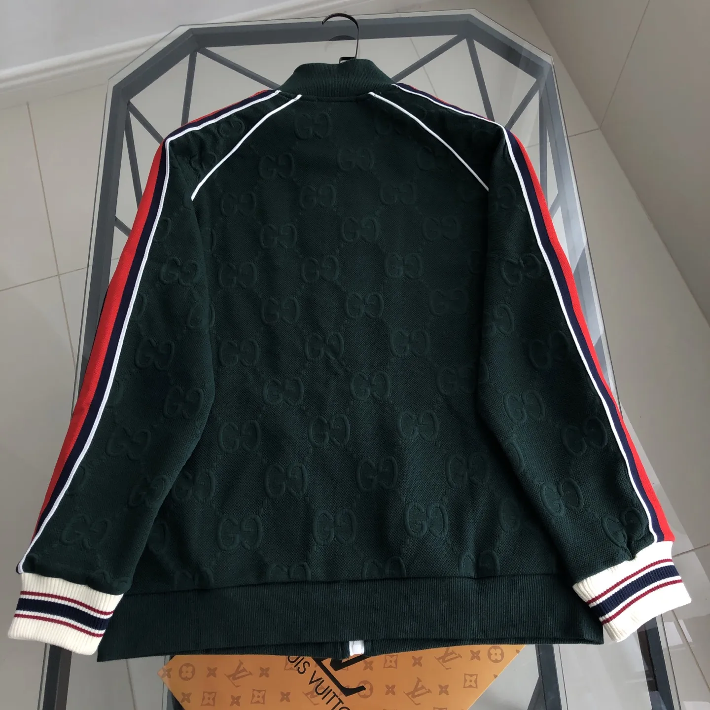 Web-Stripe Monogram Zip-Up Track Jacket D19521383 — view 2