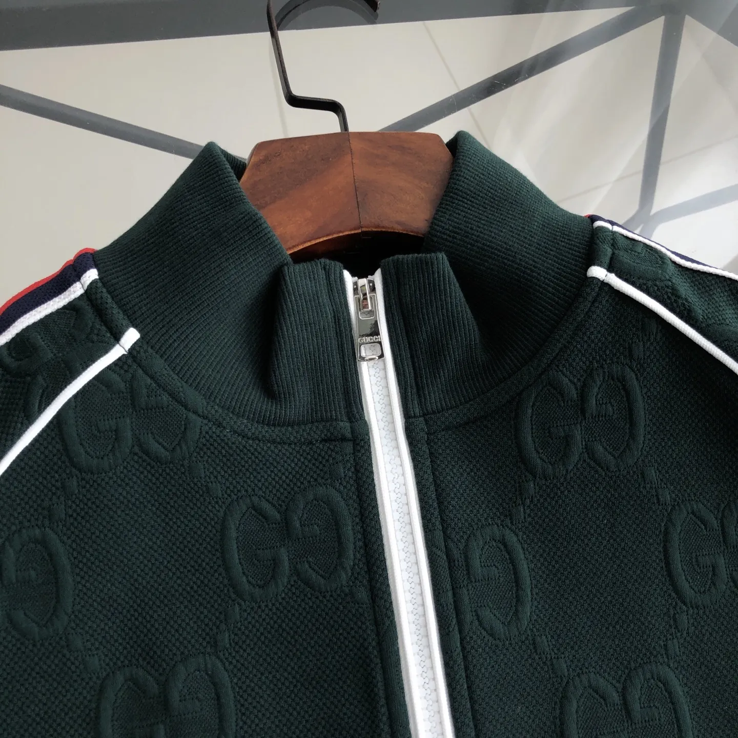 Web-Stripe Monogram Zip-Up Track Jacket D19521383 — view 4