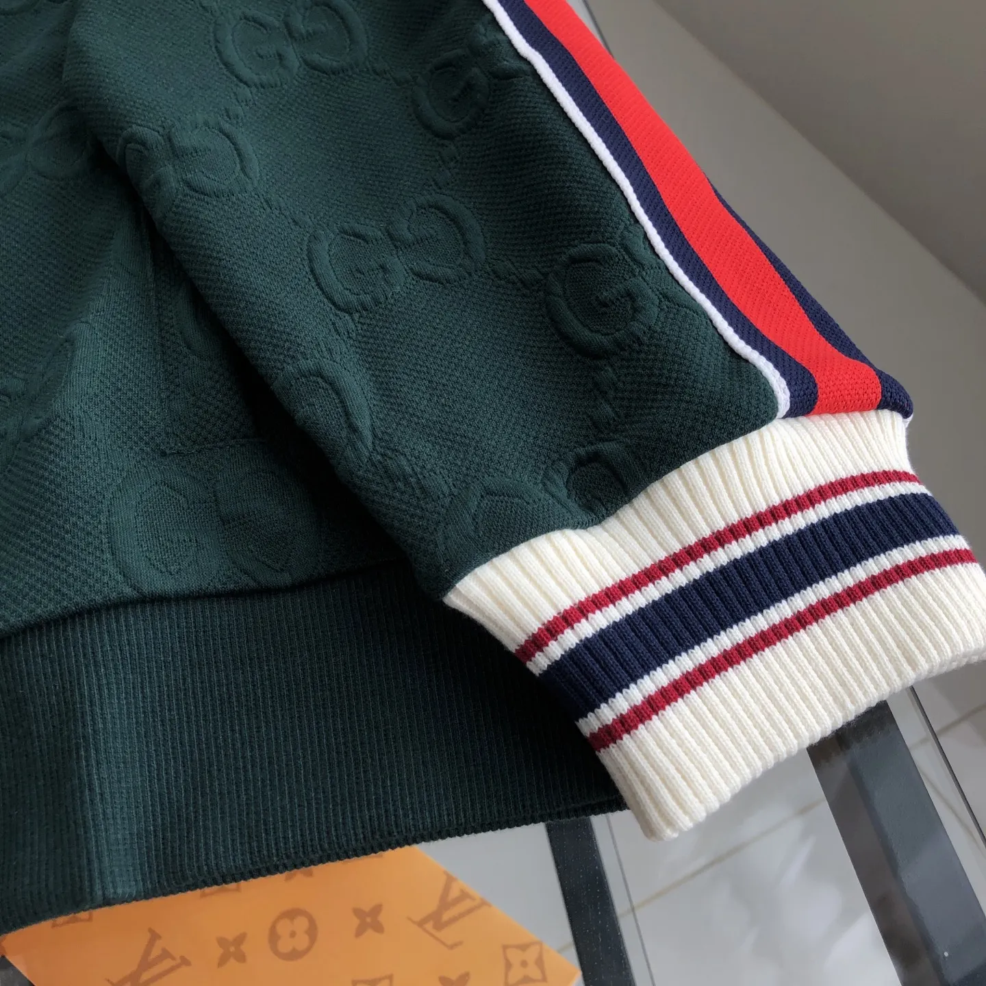 Web-Stripe Monogram Zip-Up Track Jacket D19521383 — view 5