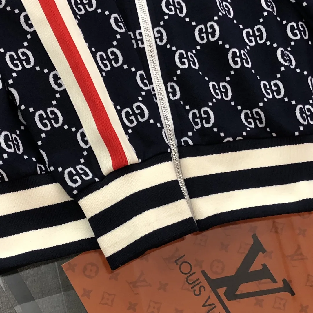 Monogram Print Zip-Up Track Jacket D19521386 — view 6