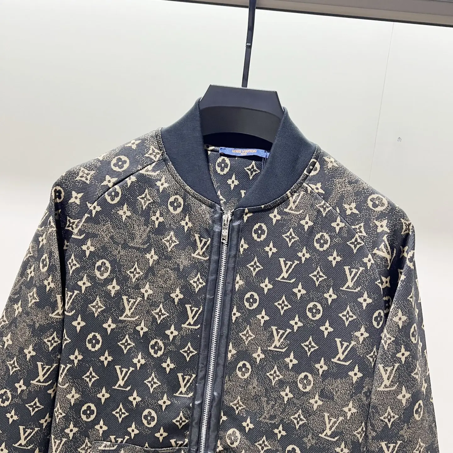 Monogram Print Zip-Up Bomber Jacket D19521359 — view 4