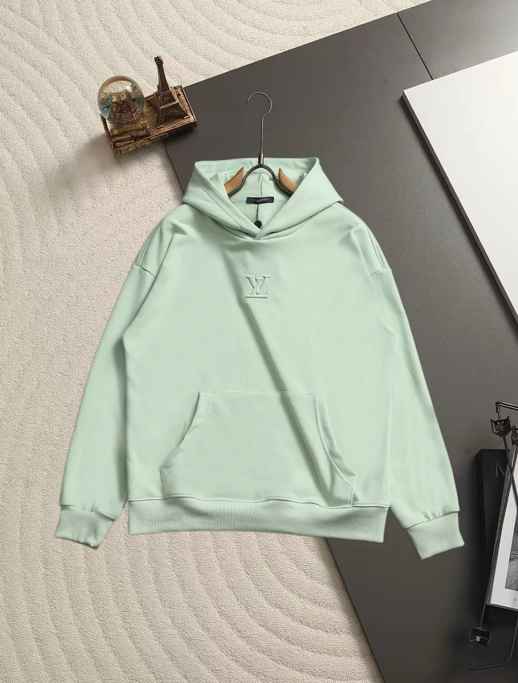 Embossed Logo Cotton-Blend Hoodie D19521341