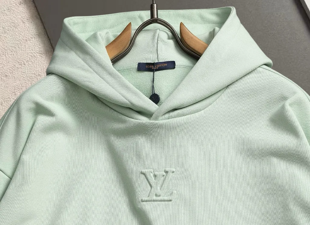 Embossed Logo Cotton-Blend Hoodie D19521341 — view 3