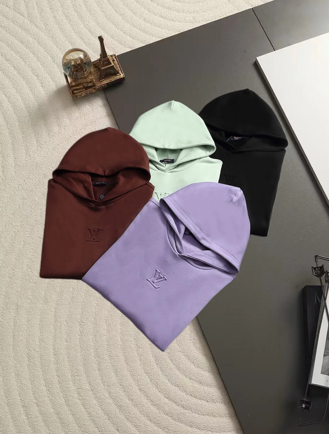 Embossed Logo Cotton-Blend Hoodie D19521344 — view 2