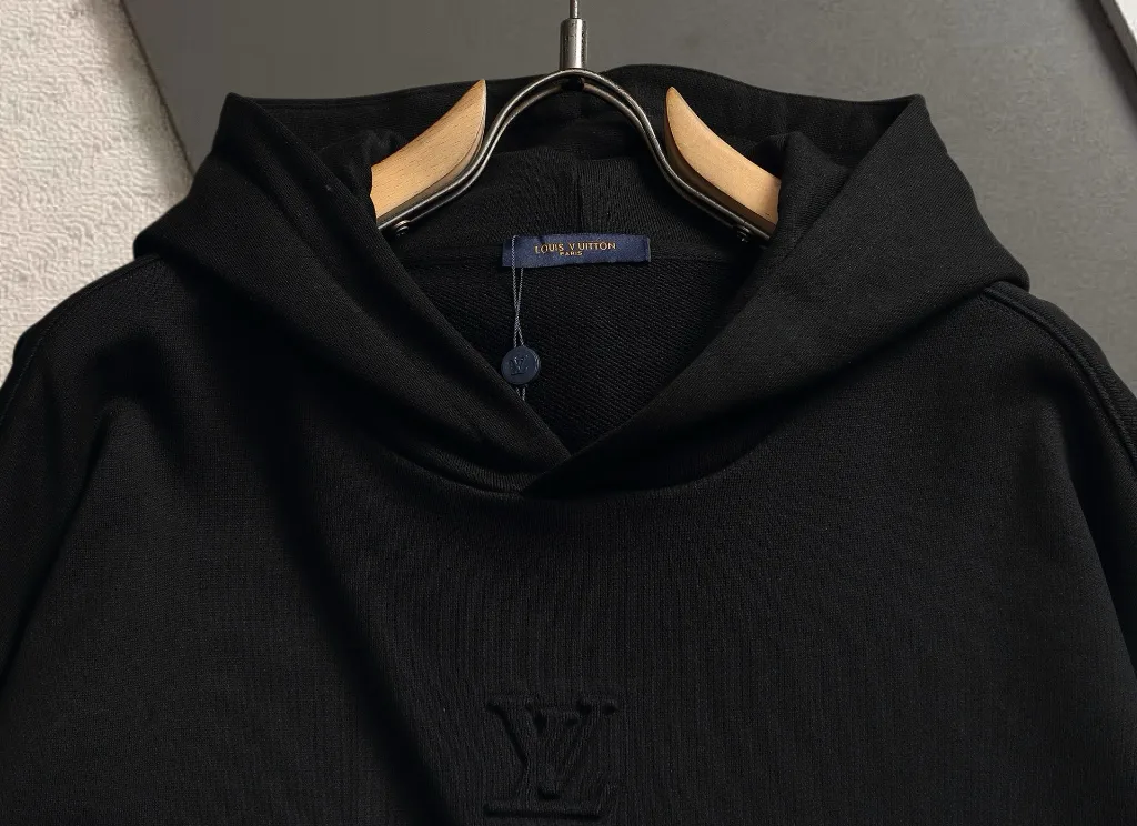 Embossed Logo Cotton-Blend Hoodie D19521344 — view 3