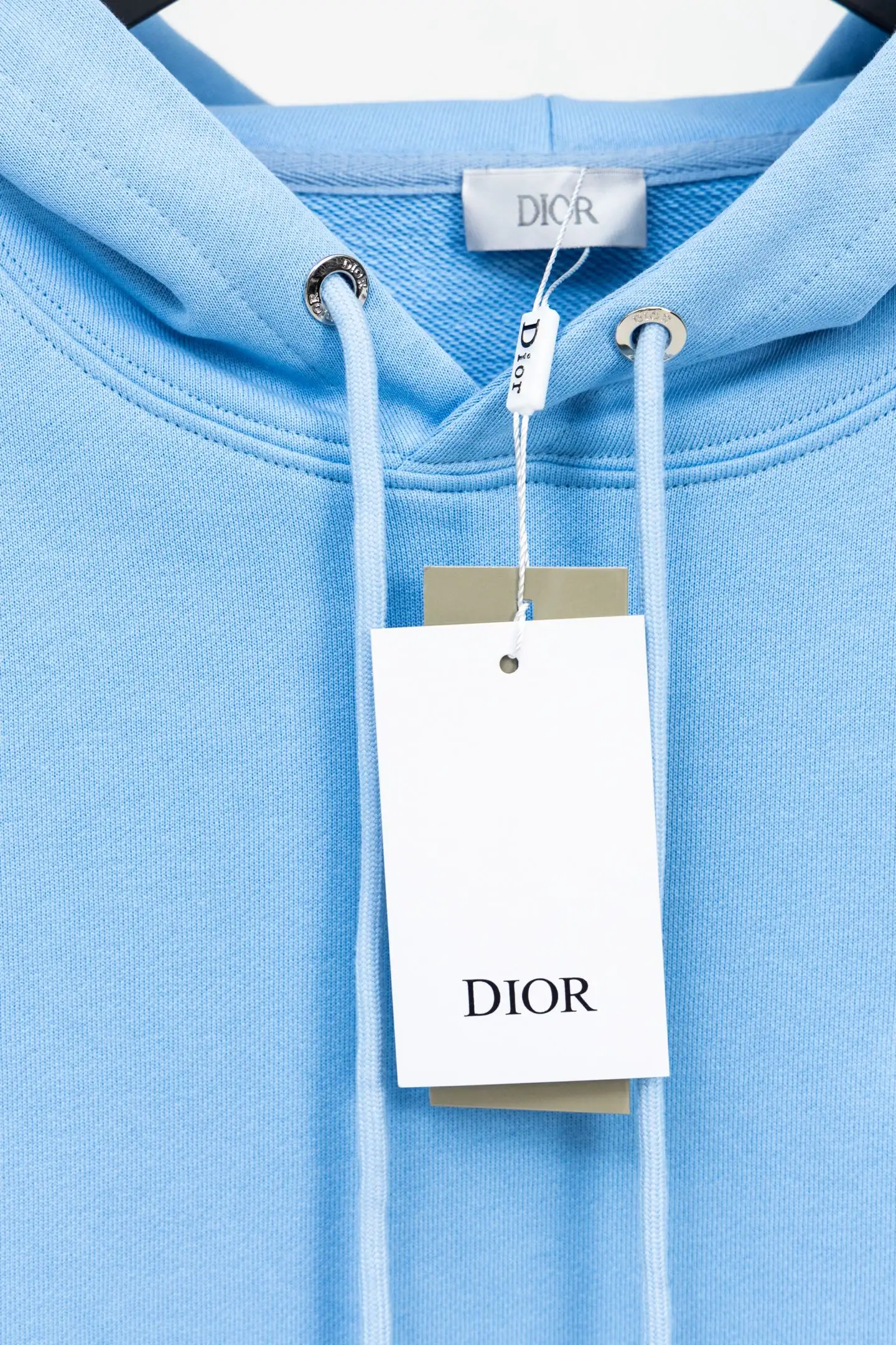 CD Icon Embroidered Cotton-Jersey Hoodie D19521204 — view 9