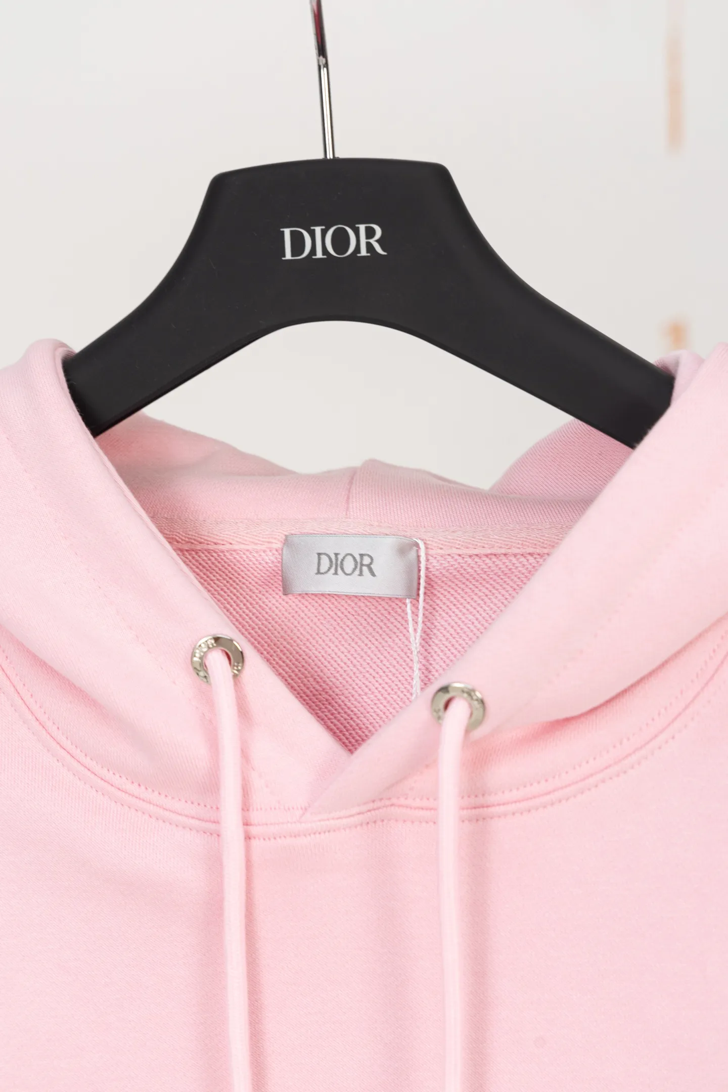CD Icon Embroidered Cotton-Jersey Hoodie D19521206 — view 6