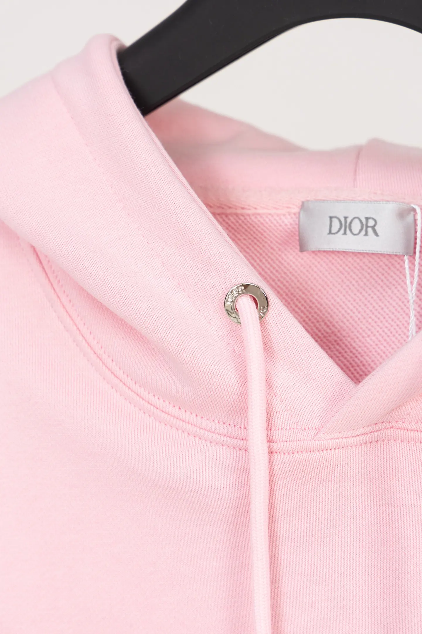 CD Icon Embroidered Cotton-Jersey Hoodie D19521206 — view 9
