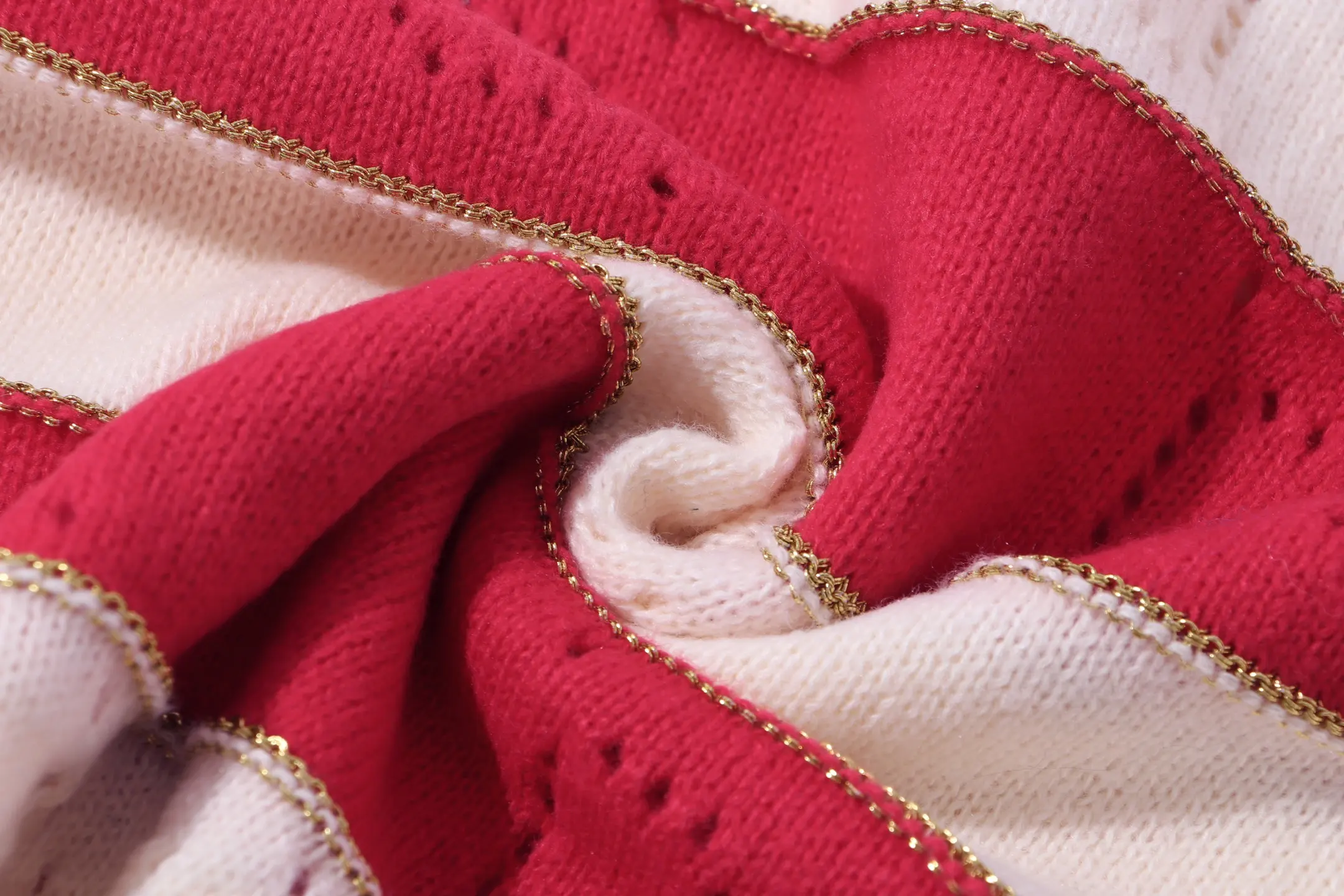 Striped GG Perforated Wool Sweater D20023367 — view 3