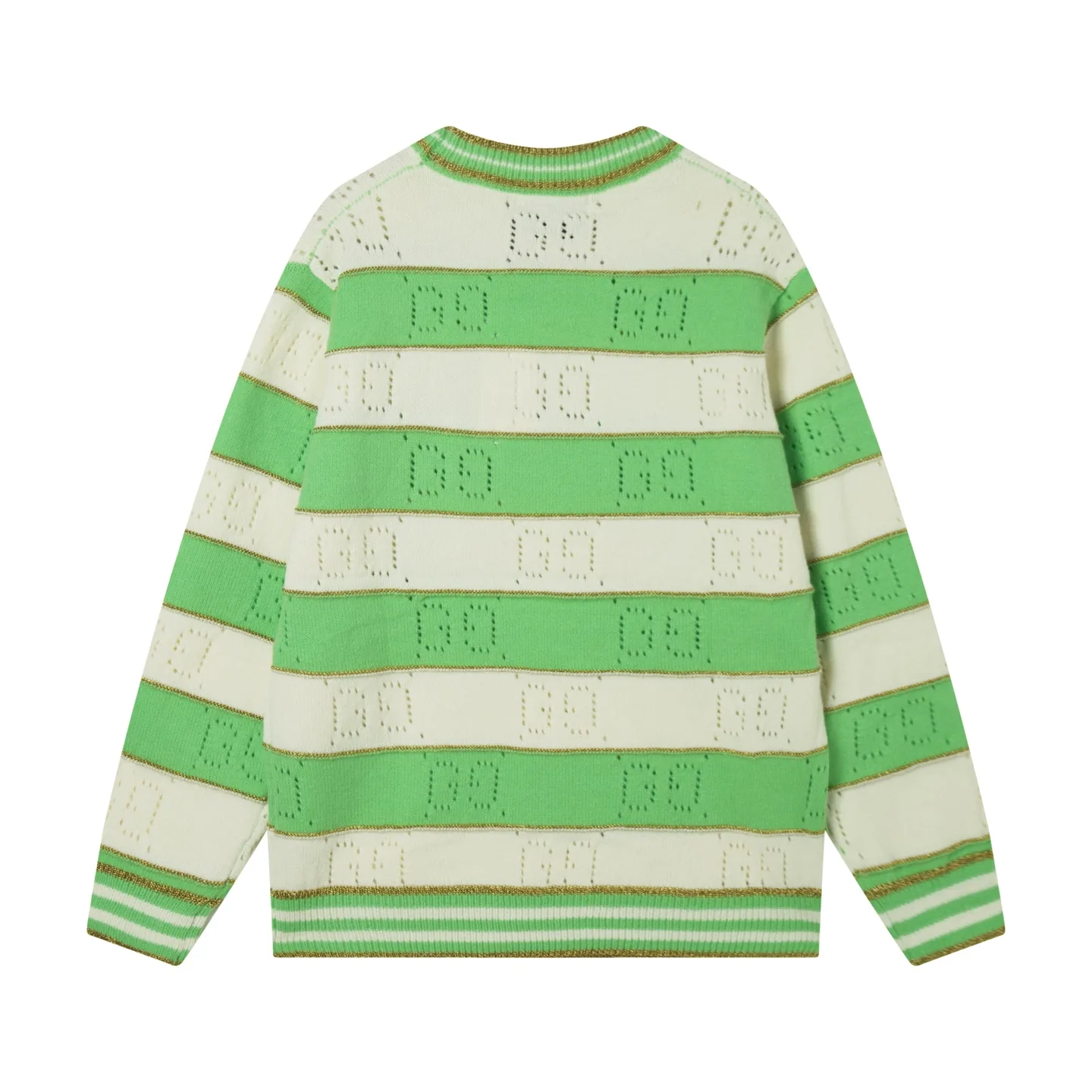 Striped GG Logo Wool Crew-Neck Sweater D20023368 — view 2