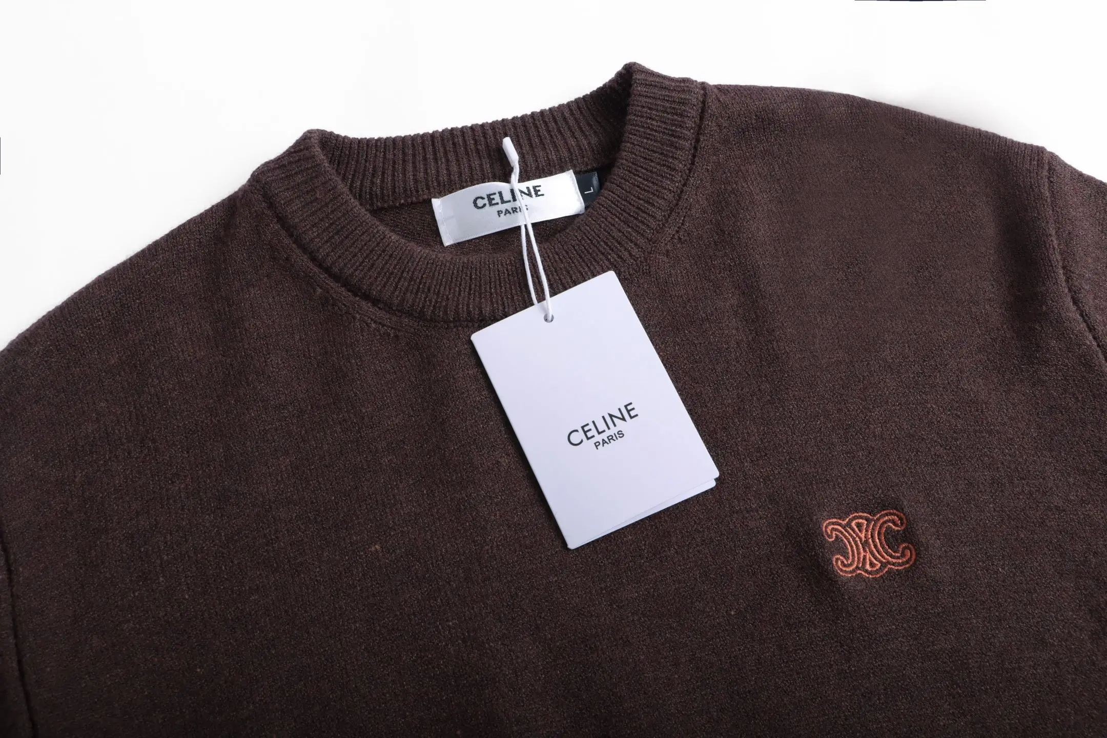 Logo-Embroidered Wool Crew-Neck Sweater D20023349 — view 4