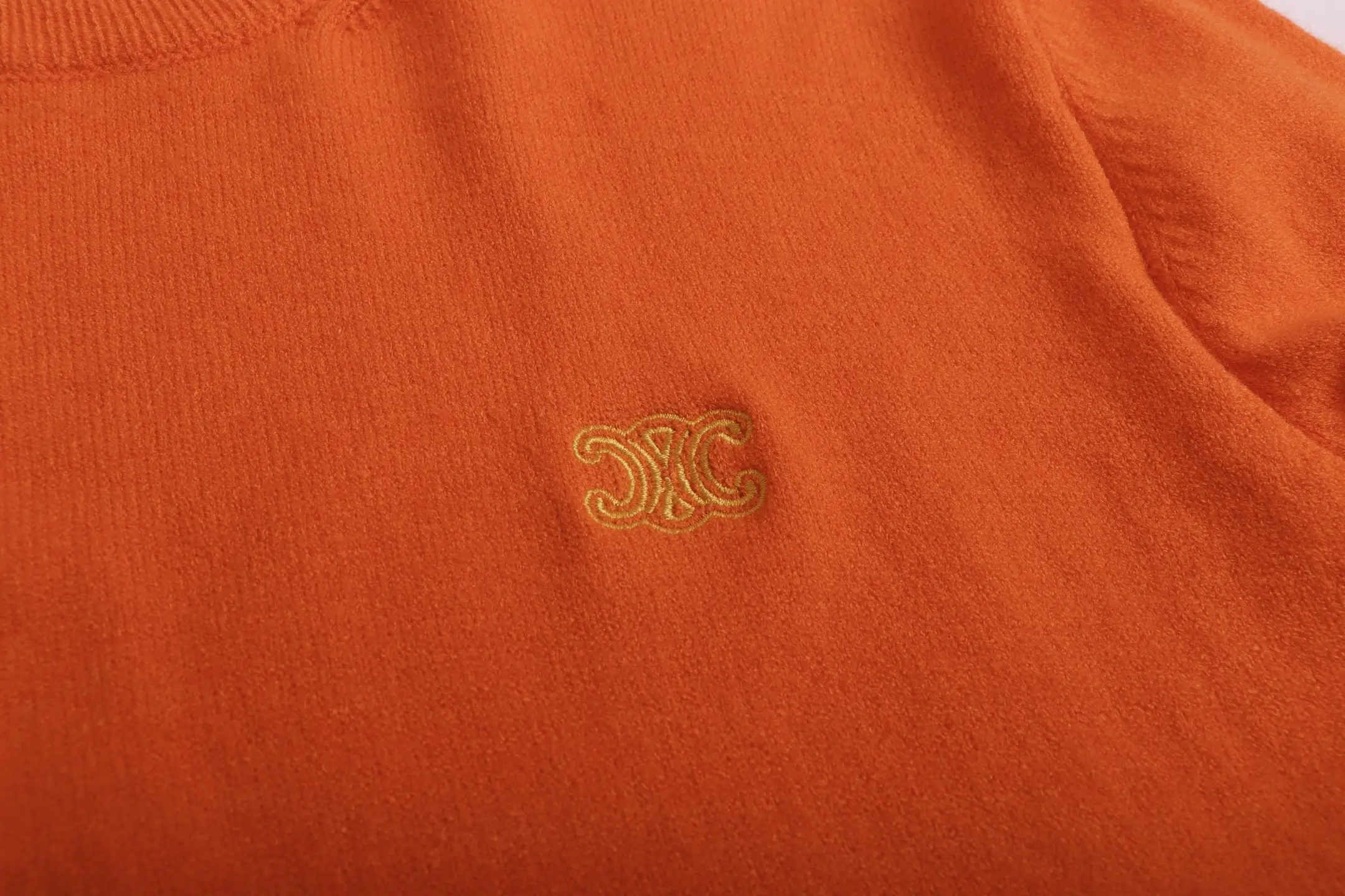 Triomphe Logo Embroidered Wool Sweater D20023347 — view 5