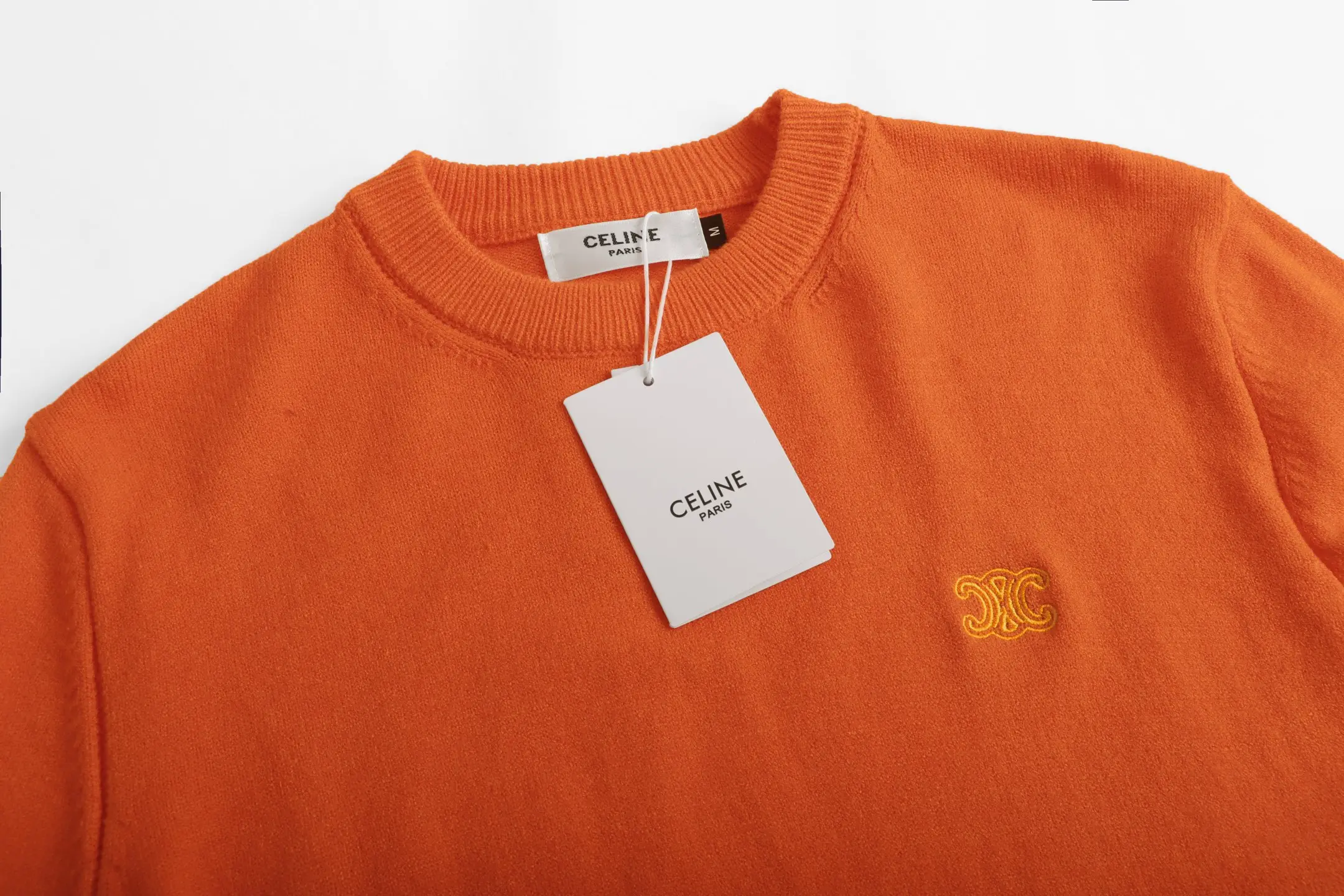 Triomphe Logo Embroidered Wool Sweater D20023347 — view 9