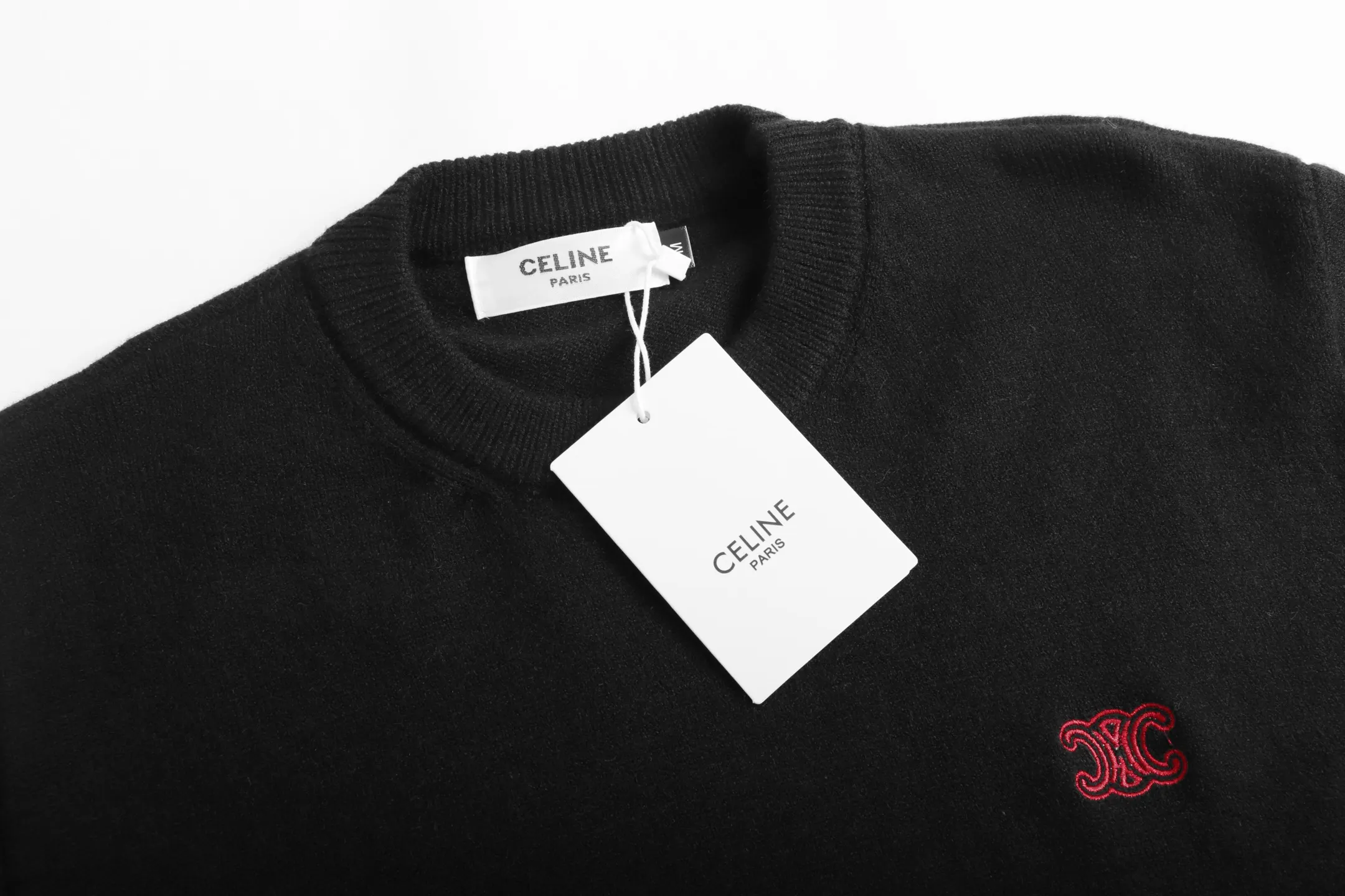 Triomphe Logo Embroidered Wool Sweater D20023350 — view 4