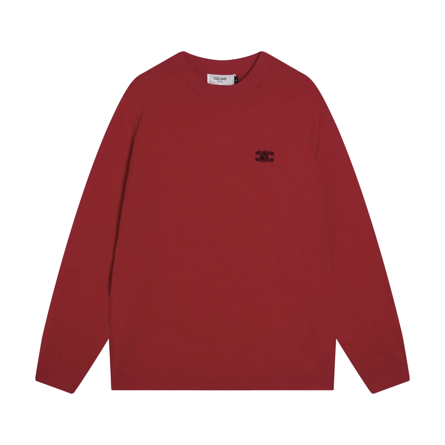 Triomphe Logo Embroidered Wool Sweater D20023346