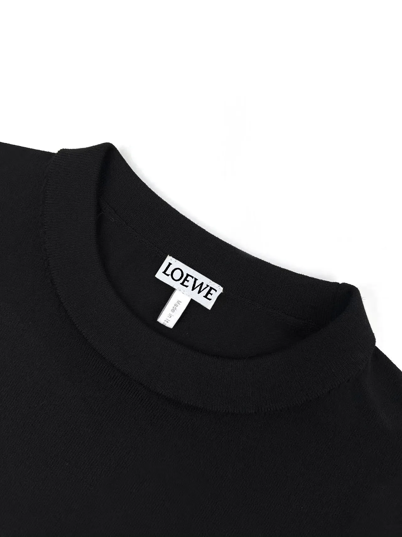 Anagram Embroidered Short-Sleeve Wool Sweater D20022701 — view 3