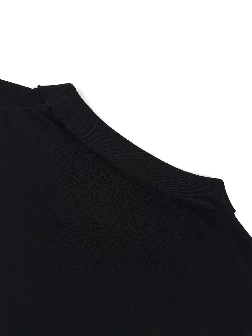 Anagram Embroidered Short-Sleeve Wool Sweater D20022701 — view 4