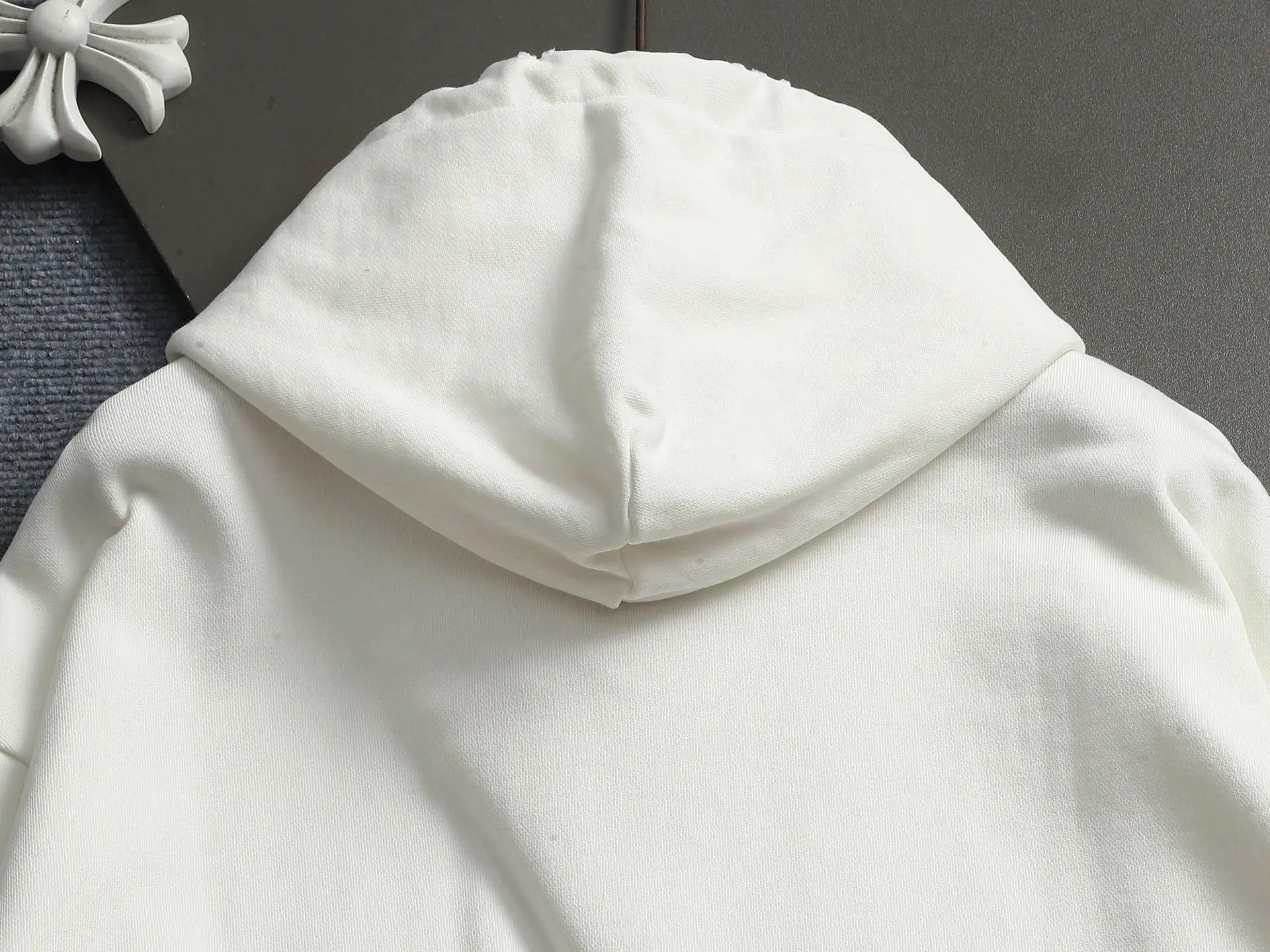 Anagram Logo Embroidered Cotton Hoodie D20023295 — view 12