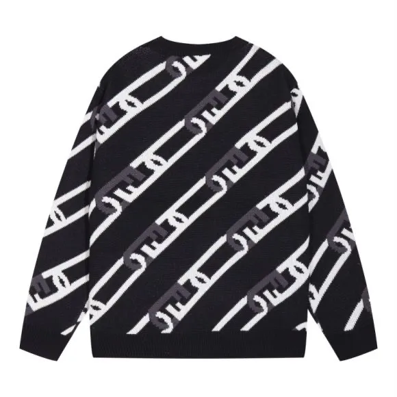 FF Logo Chain Jacquard Crew-Neck Sweater D20023370 — view 2