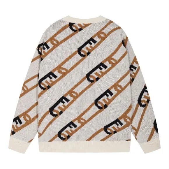 FF Logo Chain Jacquard Crew-Neck Sweater D20023371 — view 2