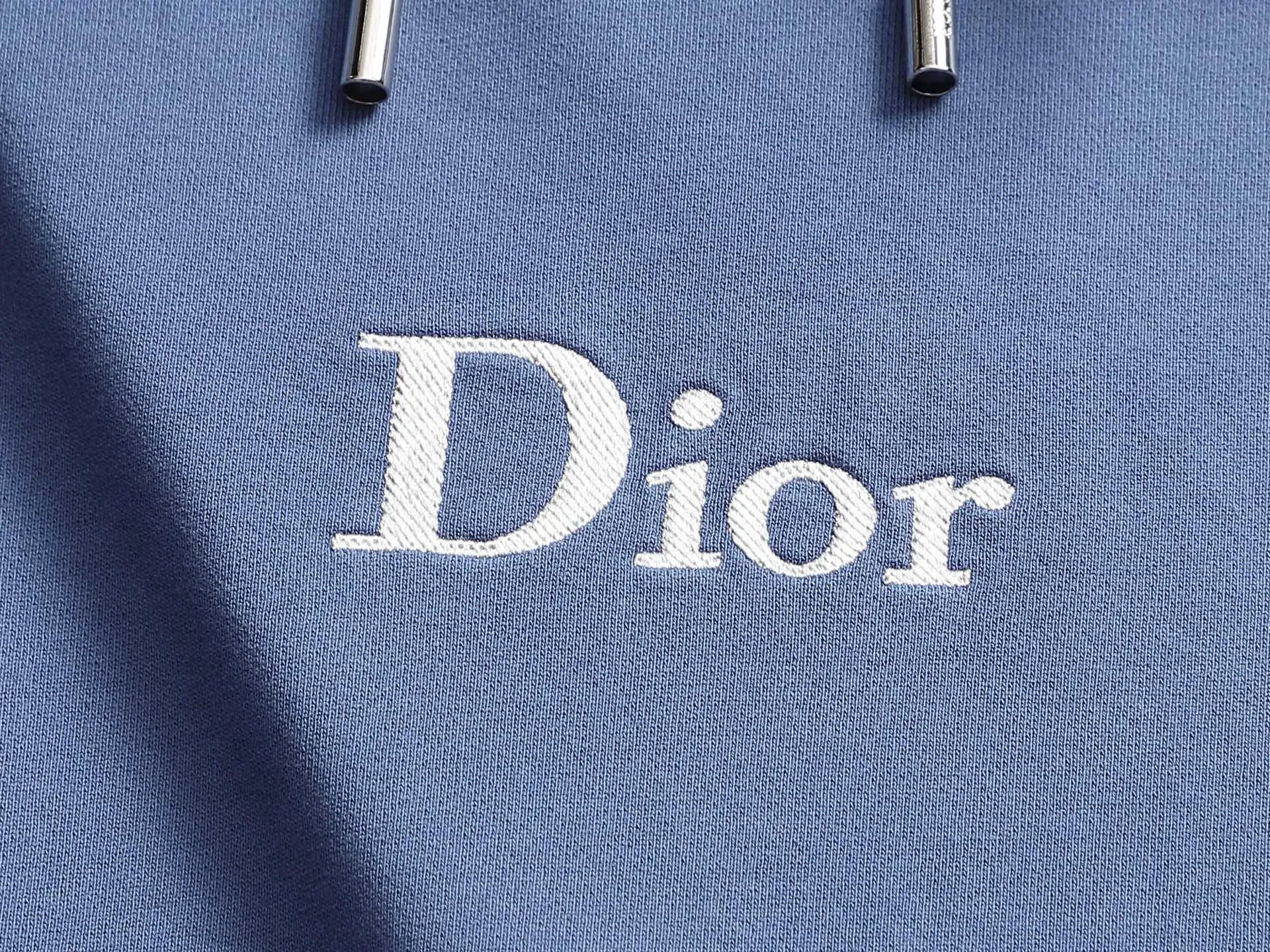 Logo Embroidery Cotton-Blend Hoodie D20023315 — view 3