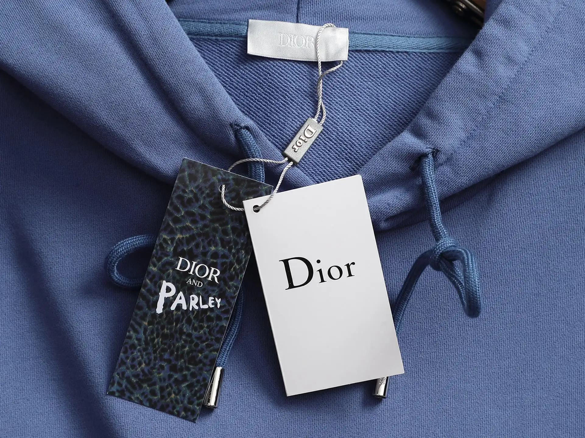Logo Embroidery Cotton-Blend Hoodie D20023315 — view 7