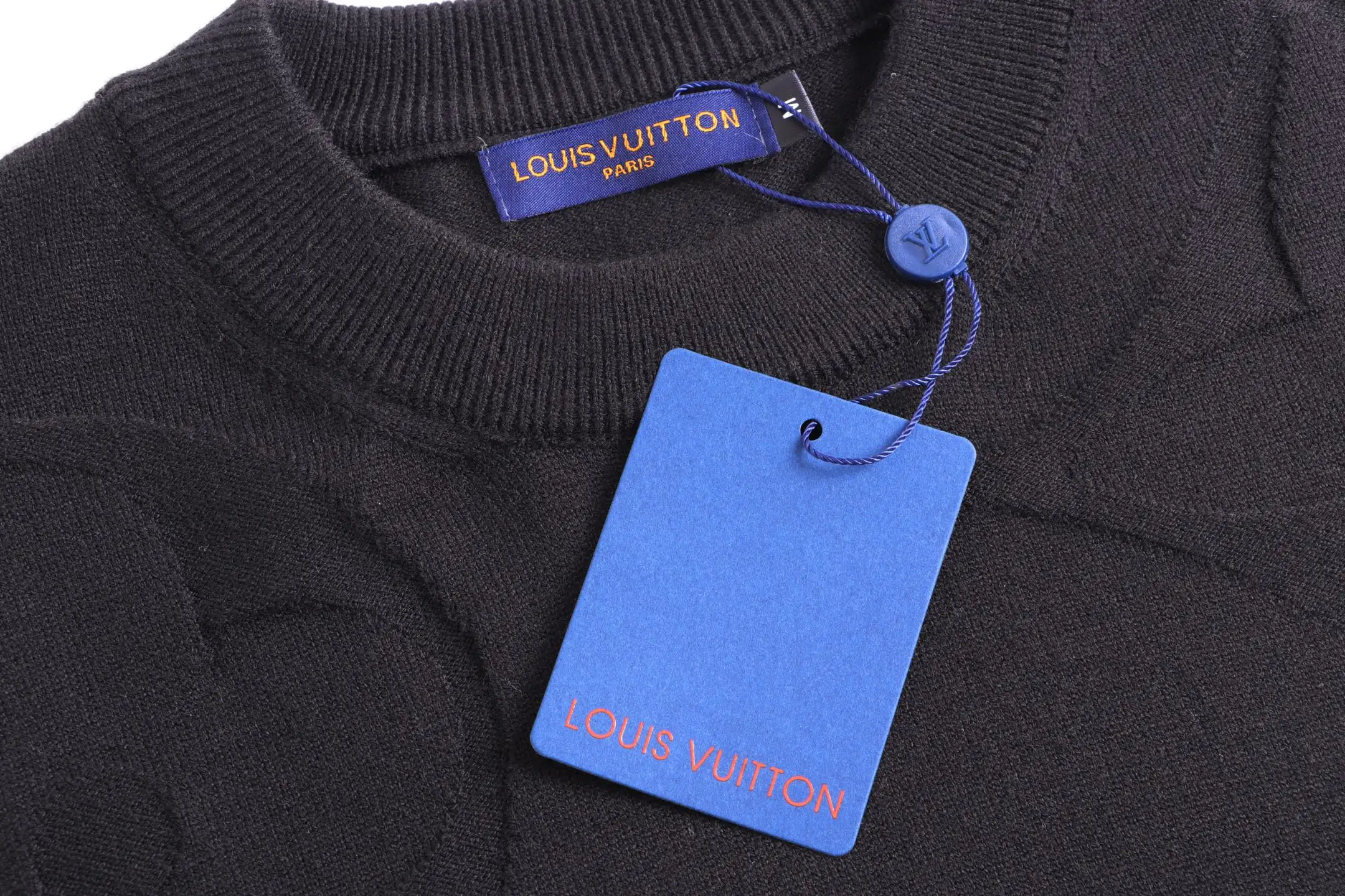 Monogram Intarsia Wool Crew-Neck Sweater D20023351 — view 3
