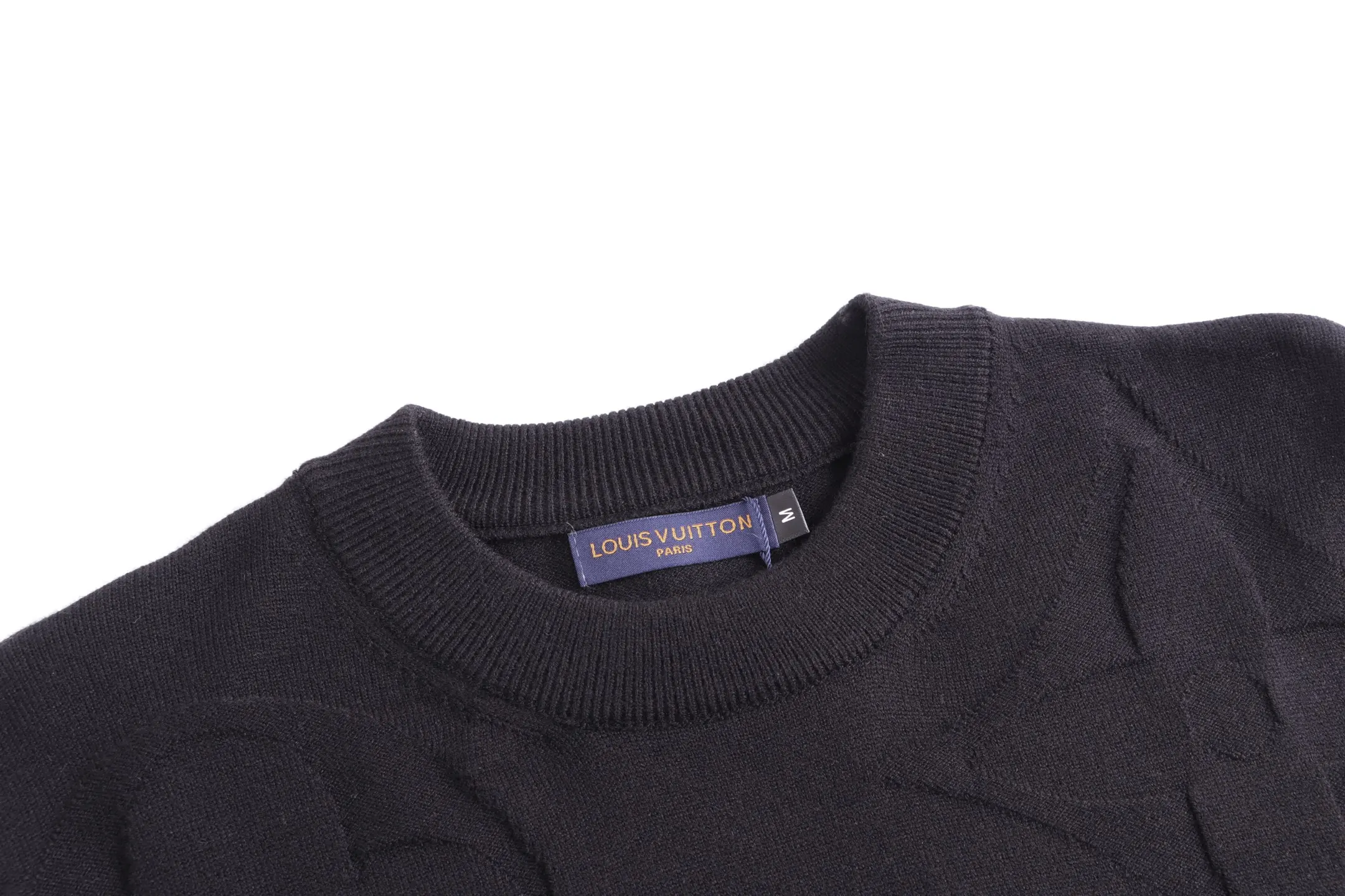 Monogram Intarsia Wool Crew-Neck Sweater D20023351 — view 4