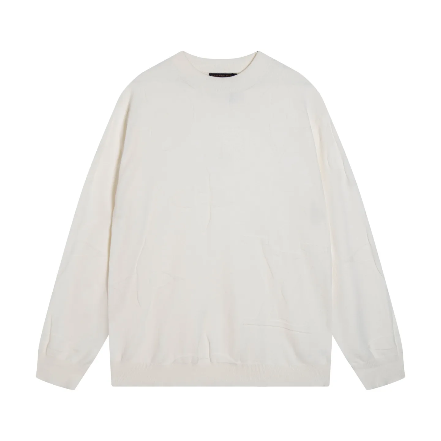 Monogram Debossed Wool Crew-Neck Sweater D20023352