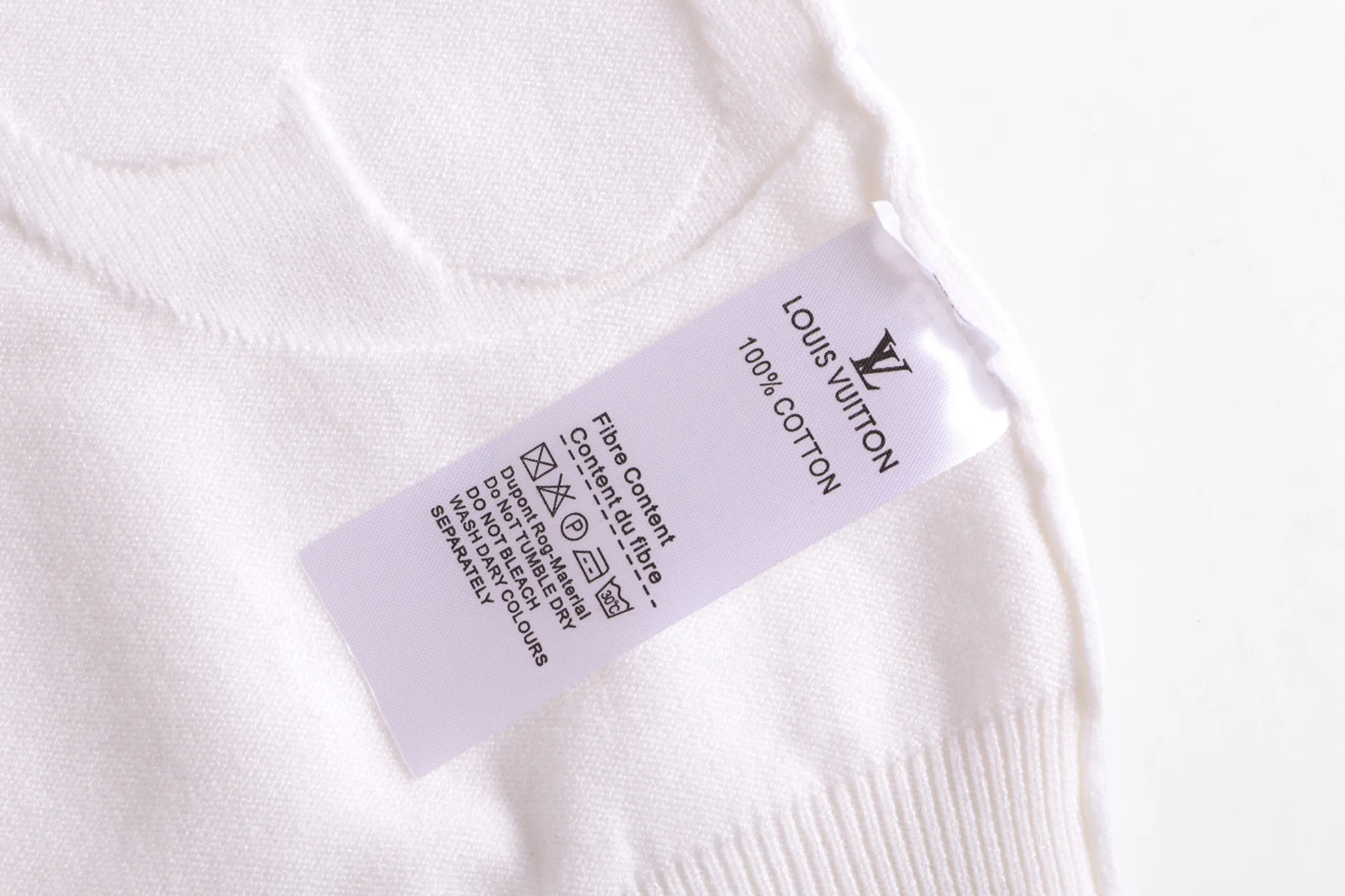 Monogram Debossed Wool Crew-Neck Sweater D20023352 — view 8