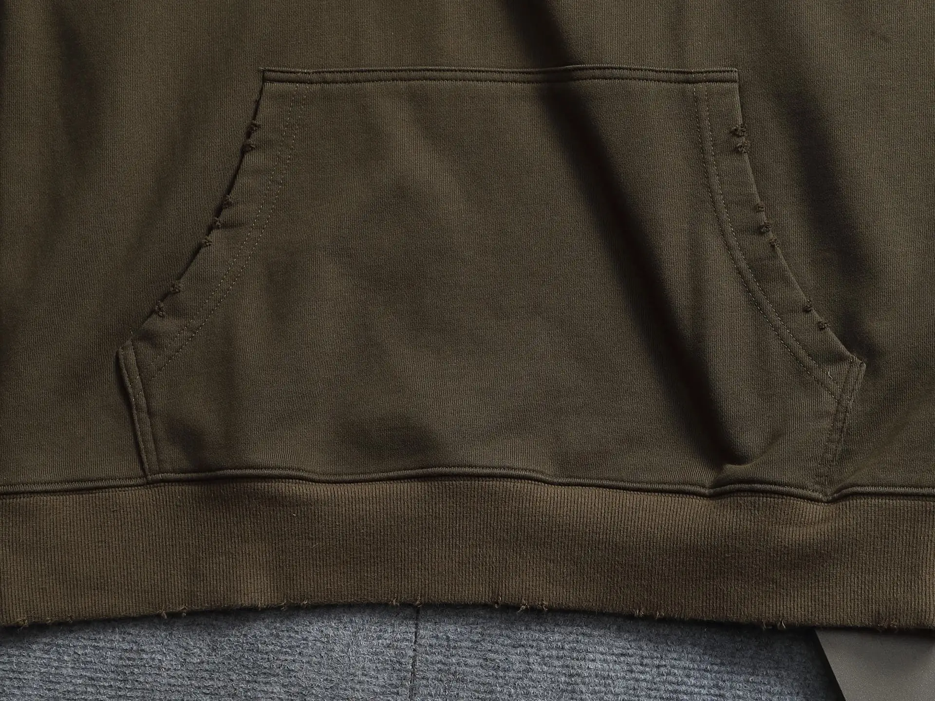 Distressed Logo Embroidery Oversized Hoodie D20023319 — view 3
