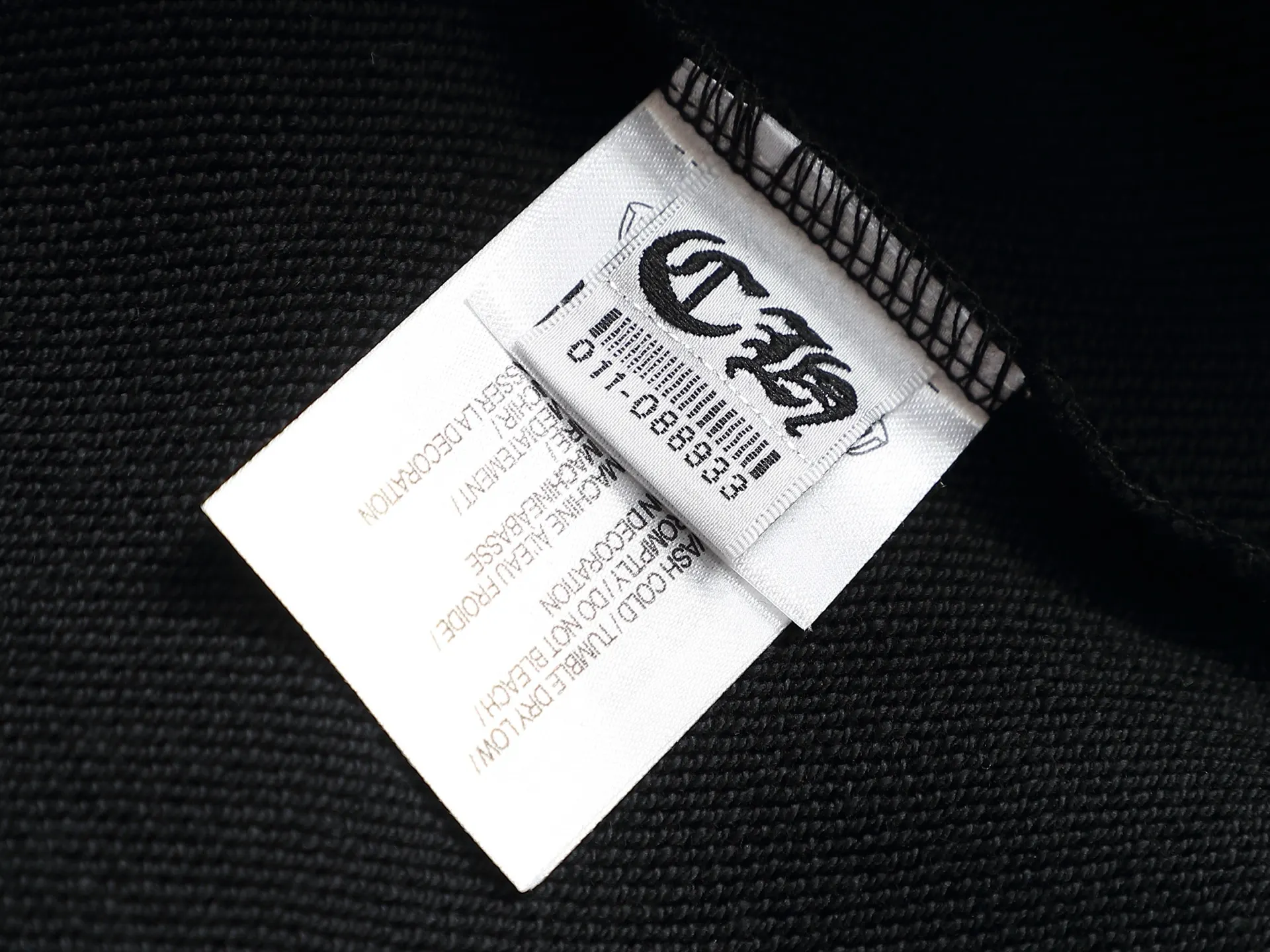 Embroidered Cross Acid-Wash Hoodie D20023314 — view 10