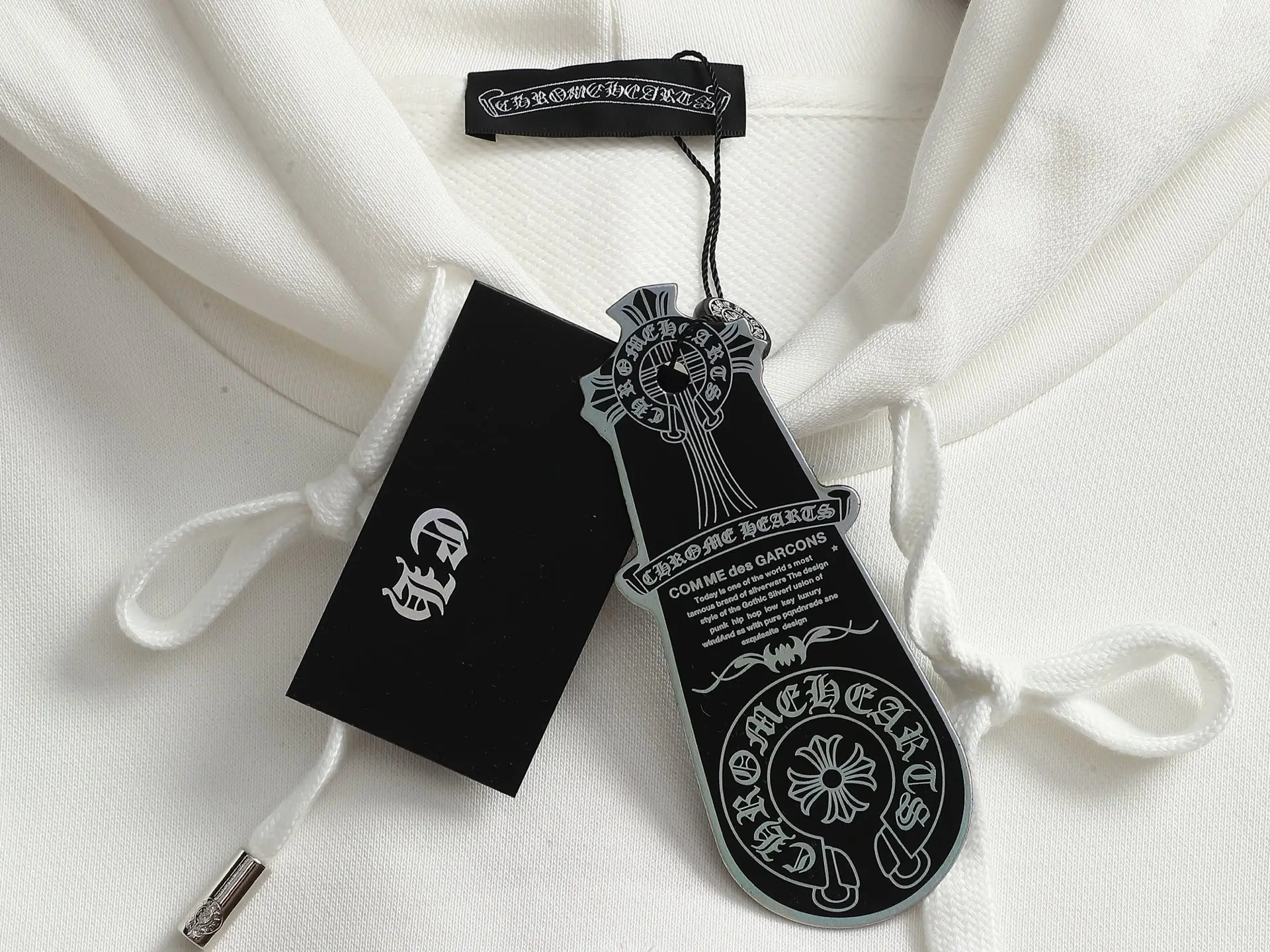 Chrome Hearts Cross Embroidery Acid-Wash Hoodie D20023313 — view 7