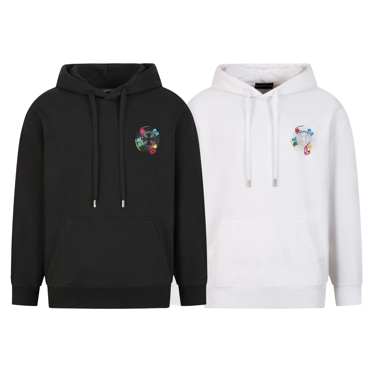 Embroidered Logo Cotton-Blend Hoodie D20021637 — view 2