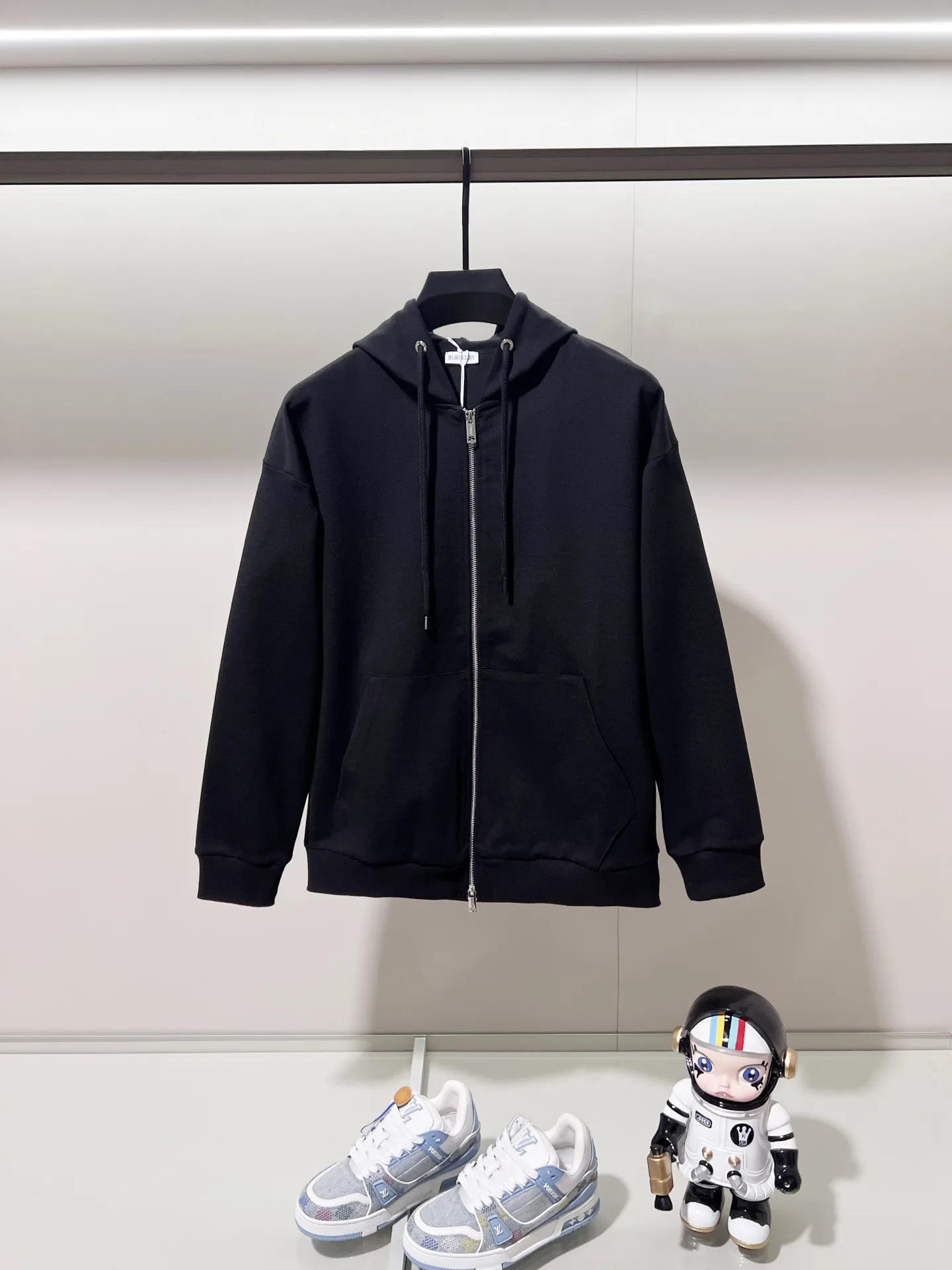 Logo Embroidery Zip-Up Hoodie D20021354