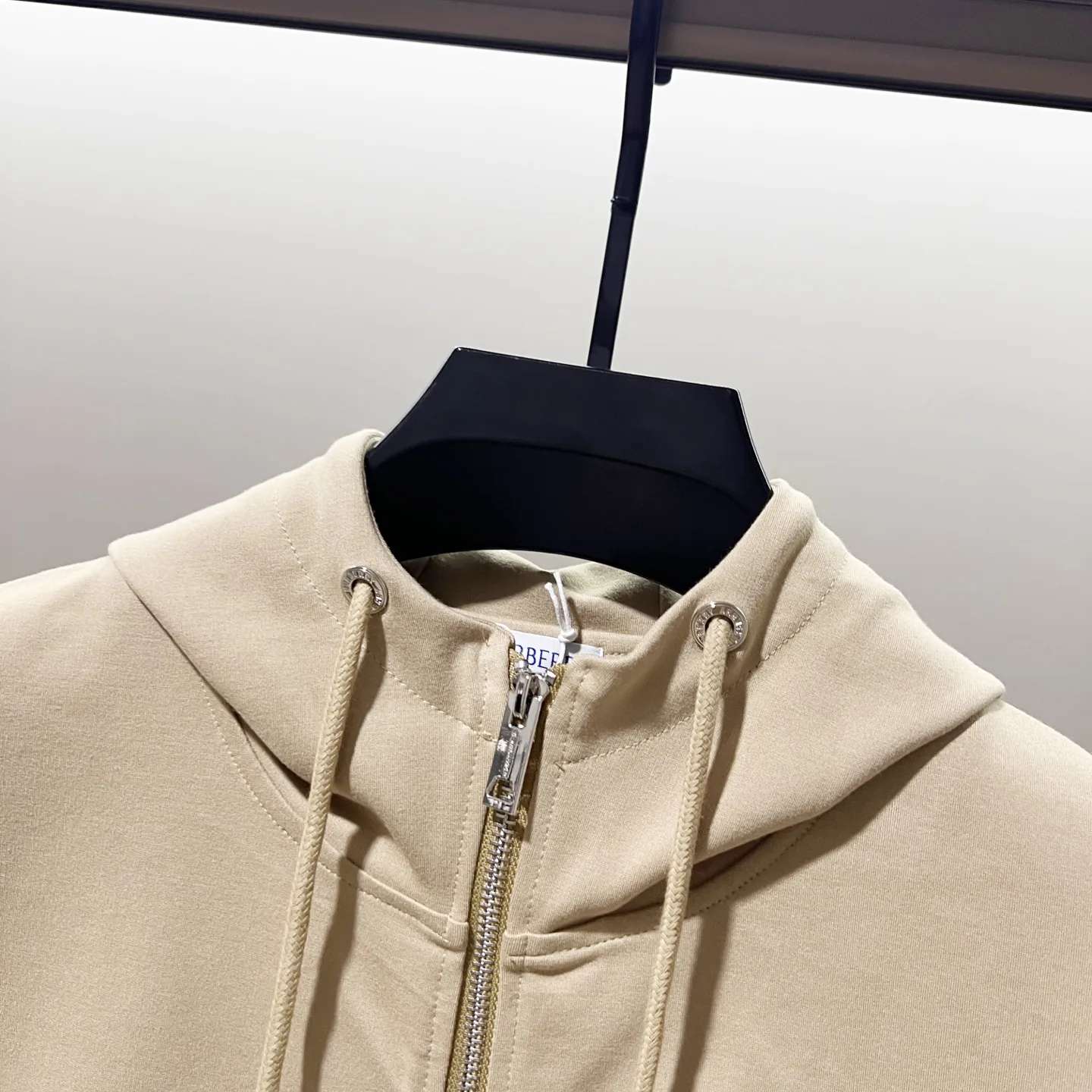 Check Patch Logo Zip-Up Hoodie D20021348 — view 3