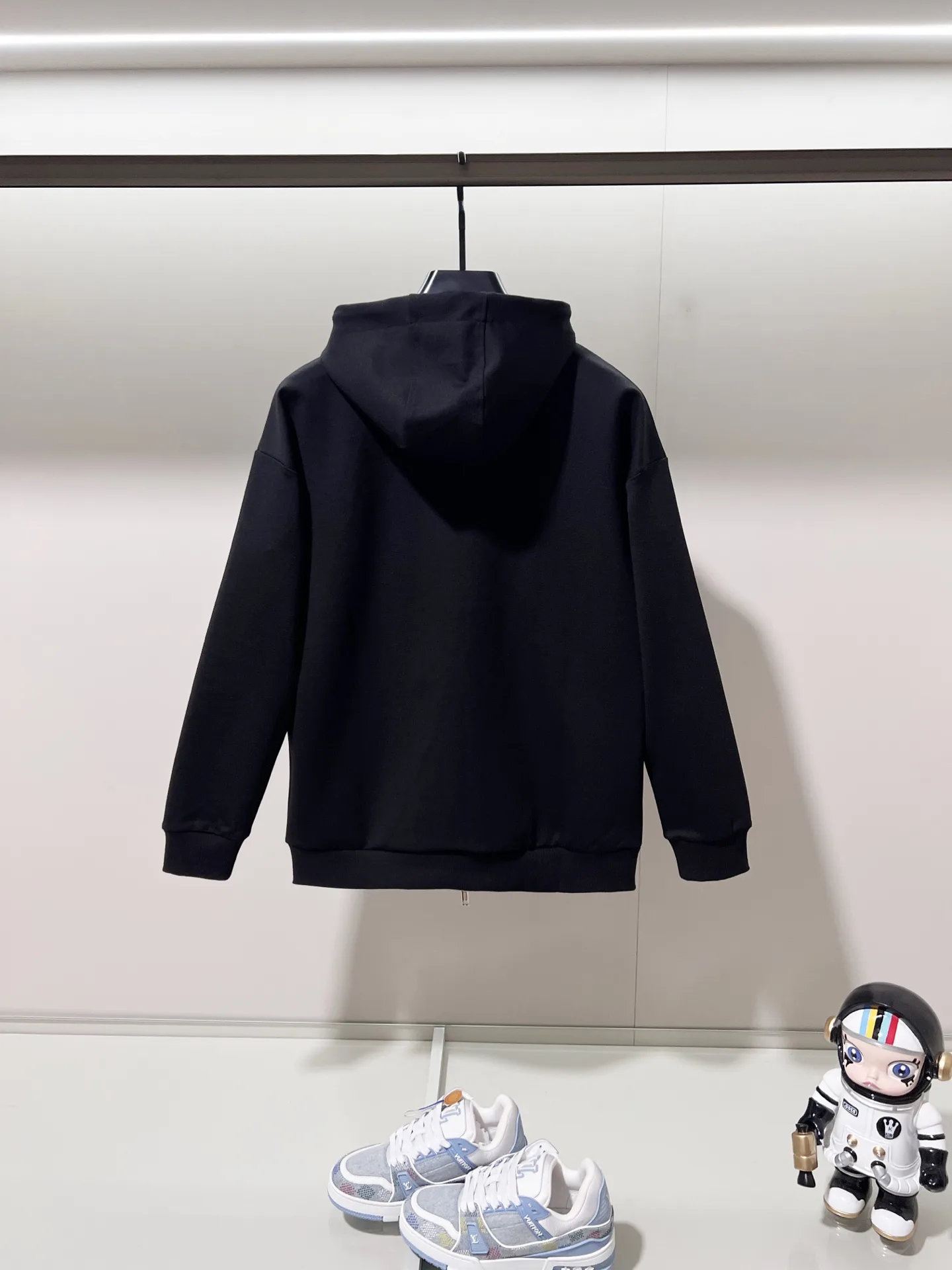 Check Logo Patch Zip-Up Hoodie D20021349 — view 2