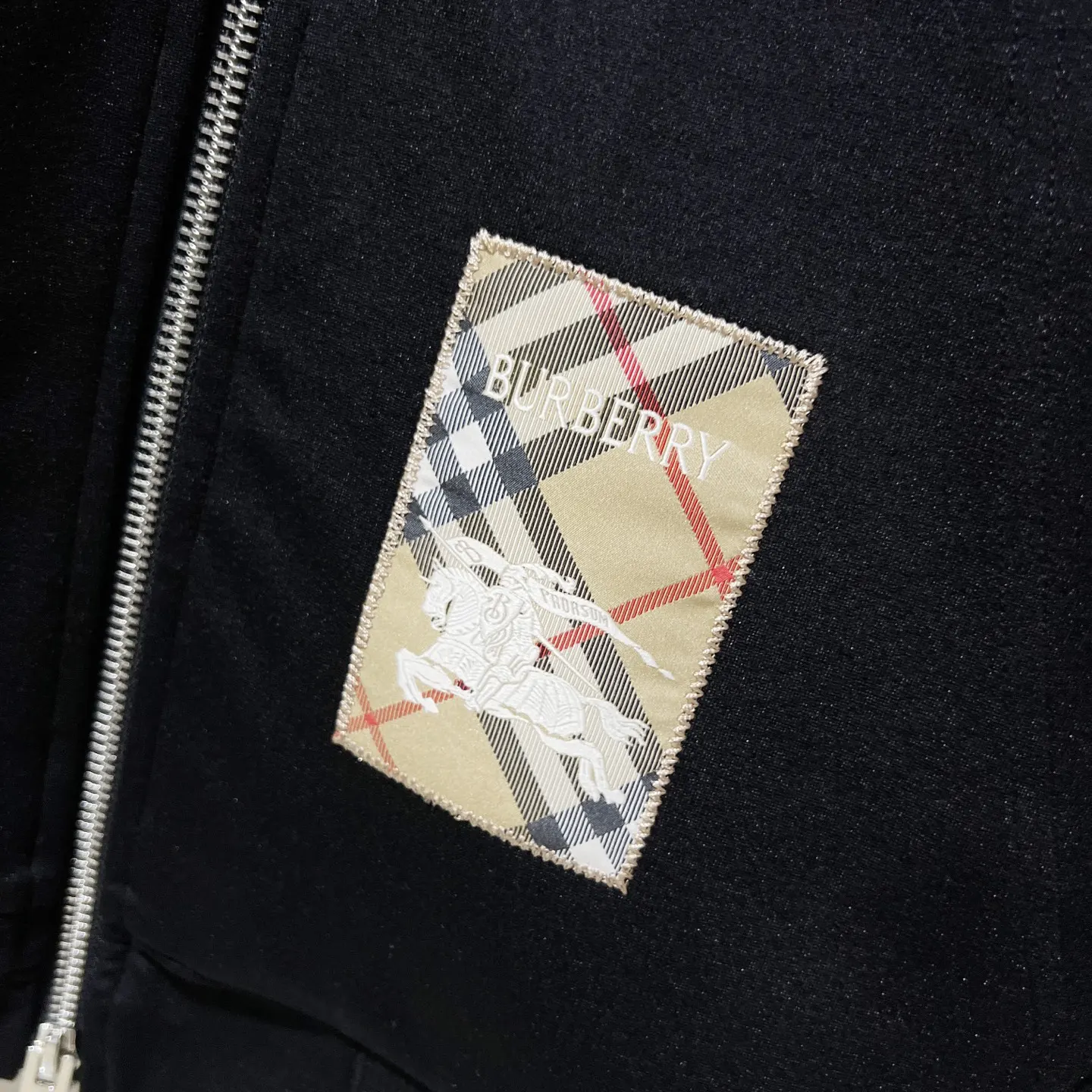 Check Logo Patch Zip-Up Hoodie D20021349 — view 6