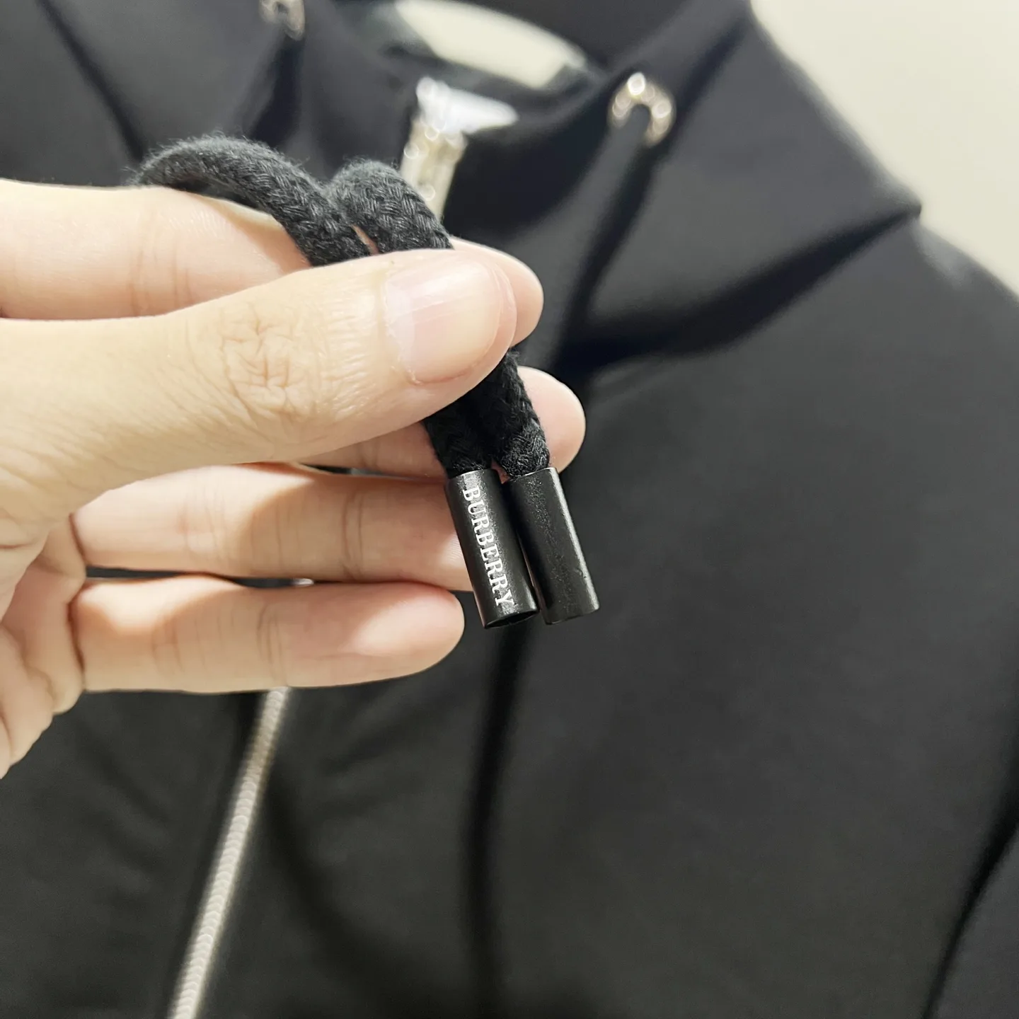 Check Logo Patch Zip-Up Hoodie D20021349 — view 8