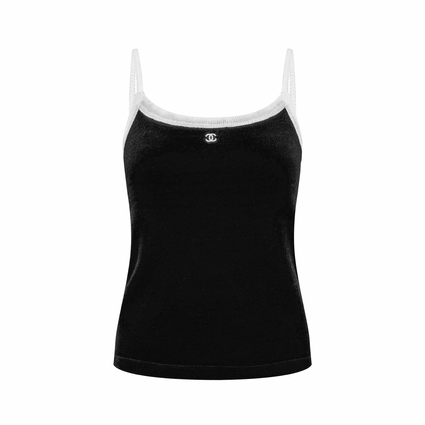Contrast-Trim Embroidered Knit Camisole D20021158