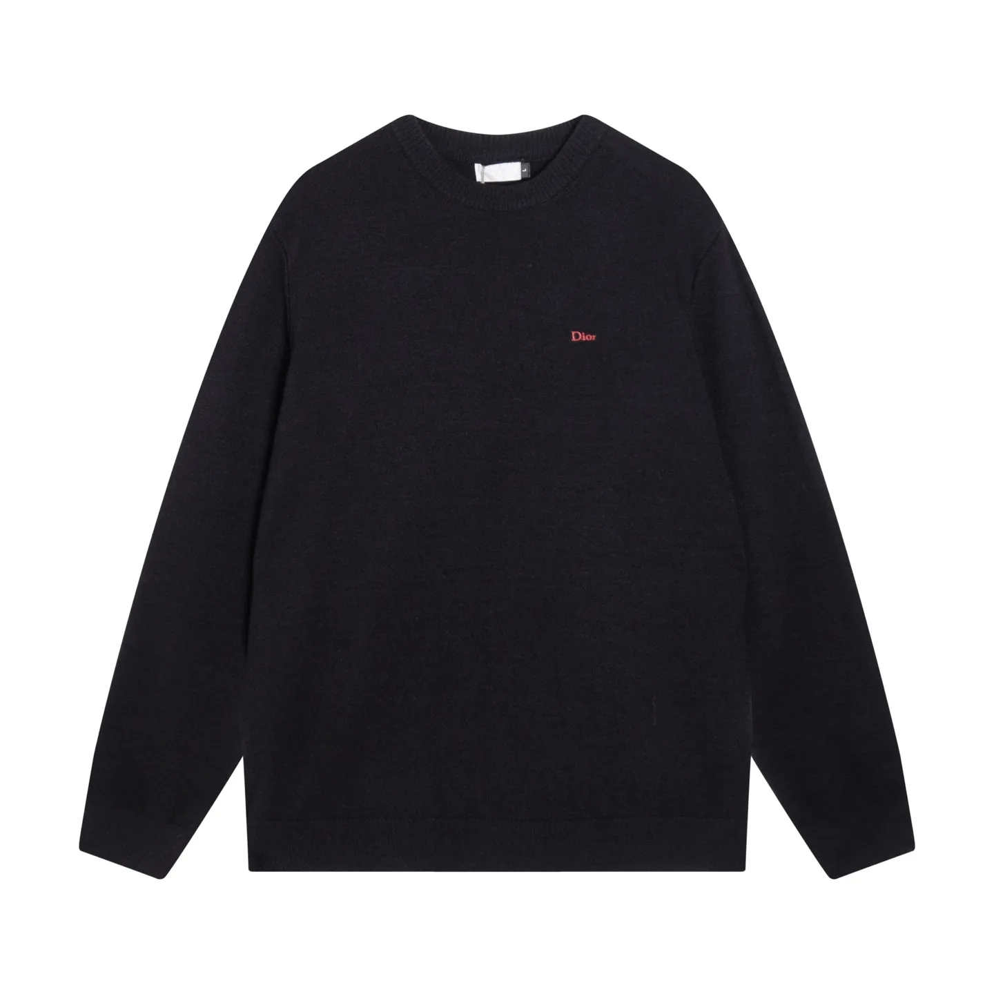 Logo Embroidery Wool Crew-Neck Sweater D20023358