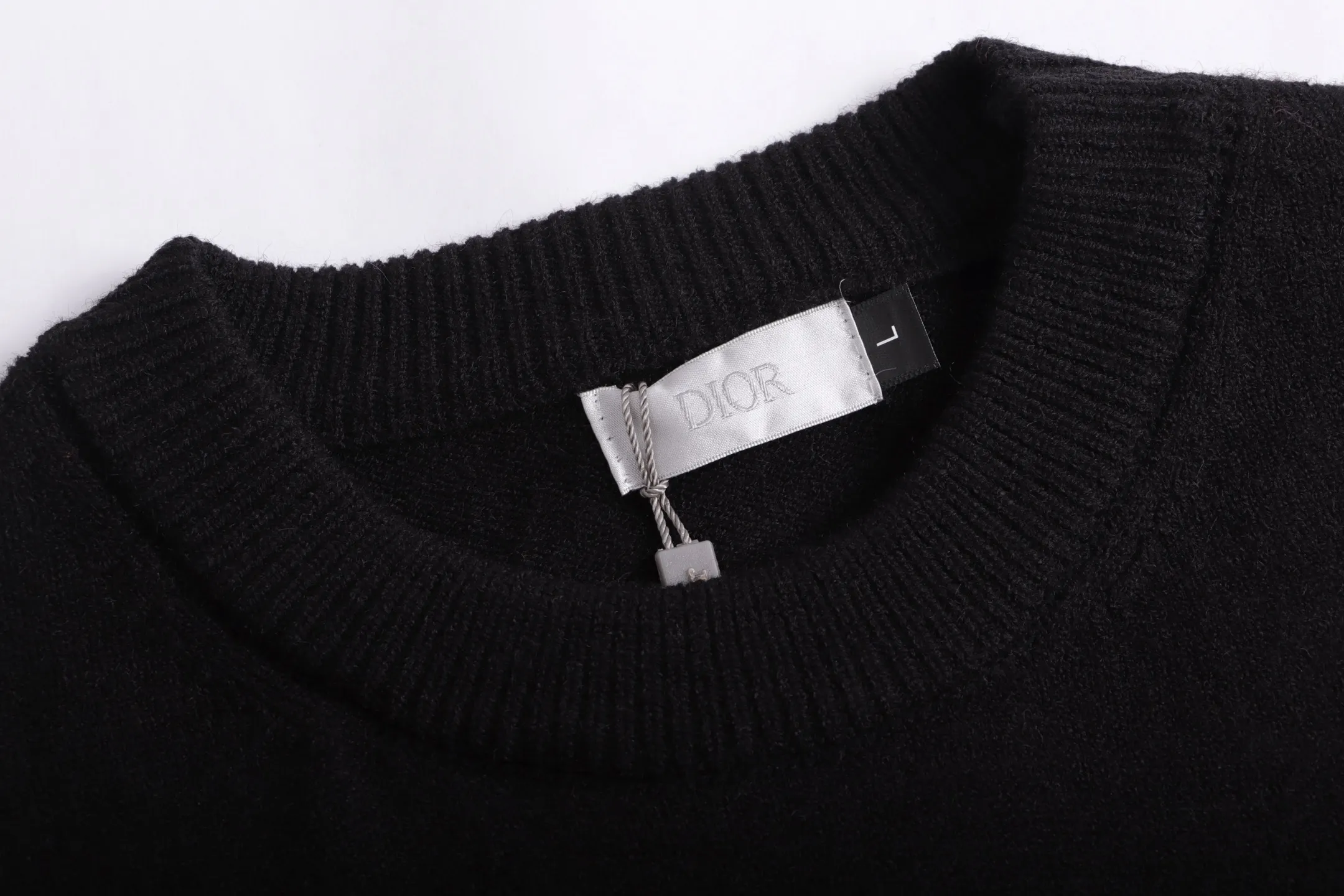 Logo Embroidery Wool Crew-Neck Sweater D20023358 — view 4