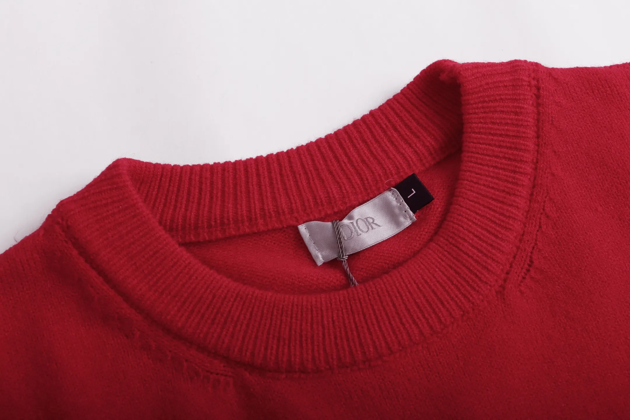Logo Embroidered Wool Crew-Neck Sweater D20023359 — view 5