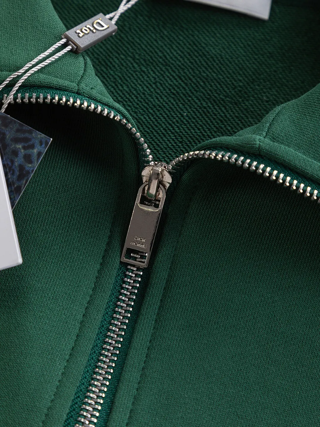 Logo-Embroidered Quarter-Zip Cotton Sweatshirt D20024130 — view 7