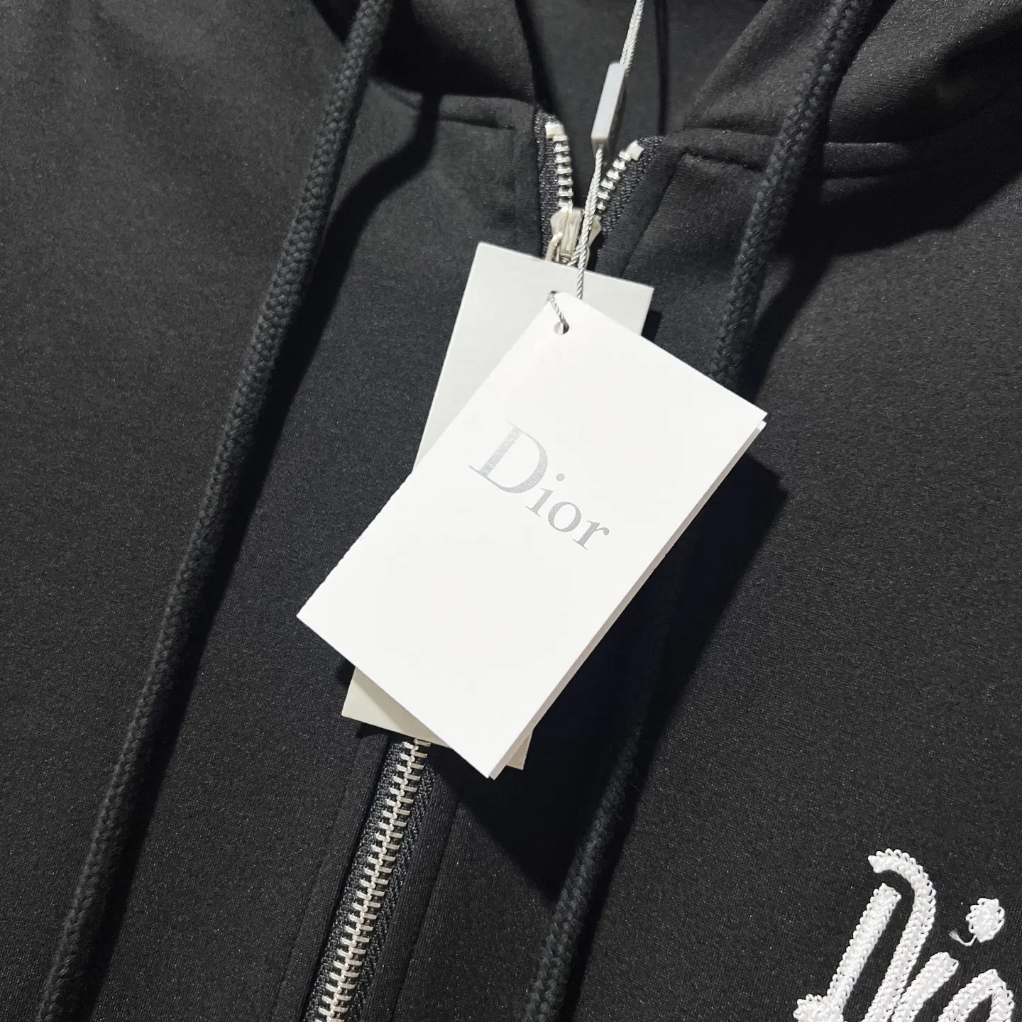 Logo-Embroidered Zip-Up Hoodie with Taped Sleeves D20021361 — view 5