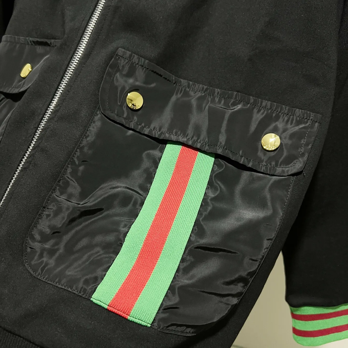 Web-Stripe Zip-Up Hooded Jacket D20021374 — view 7