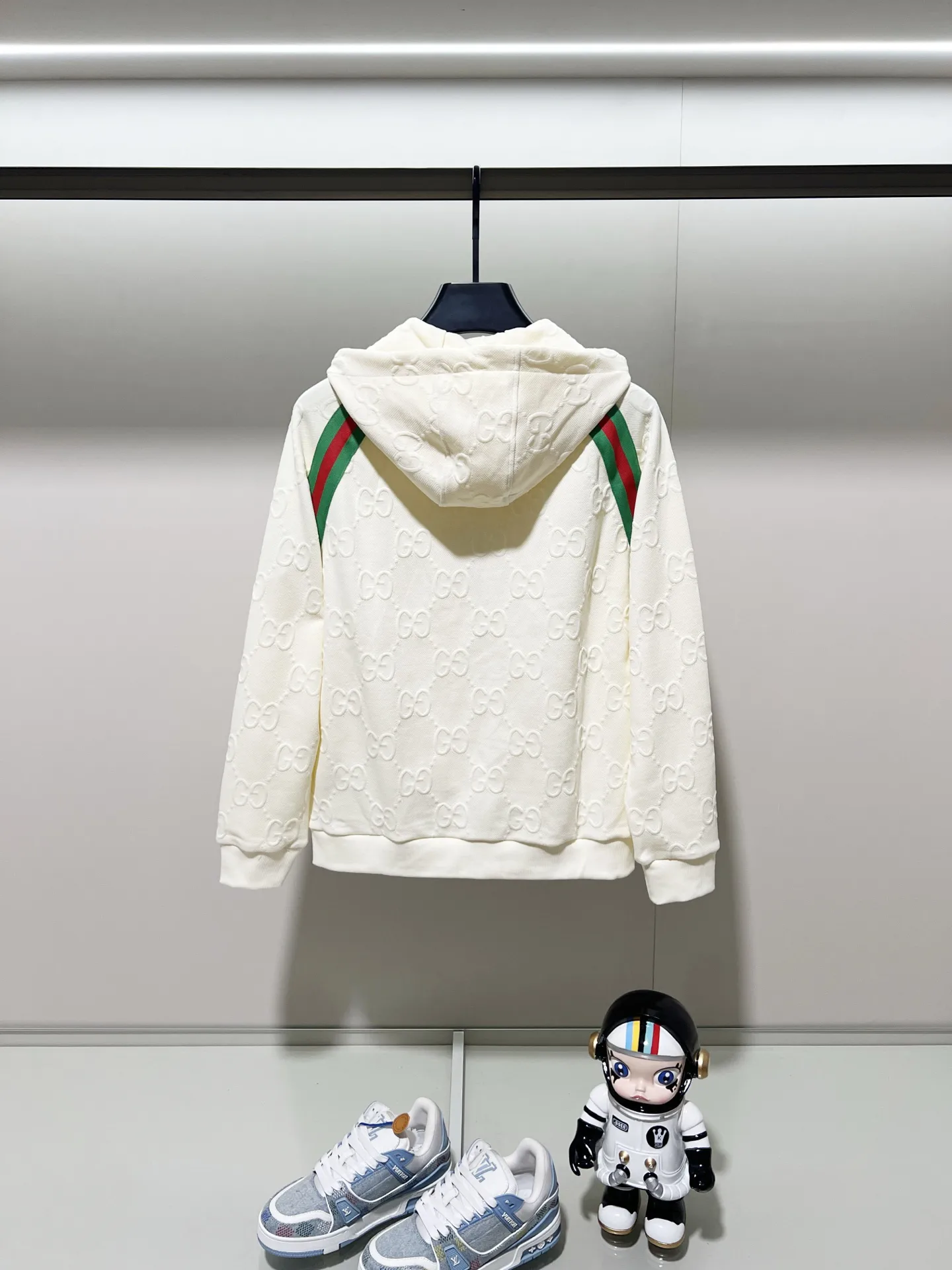 GG Monogram Web-Stripe Zip-Up Hoodie D20021369 — view 2