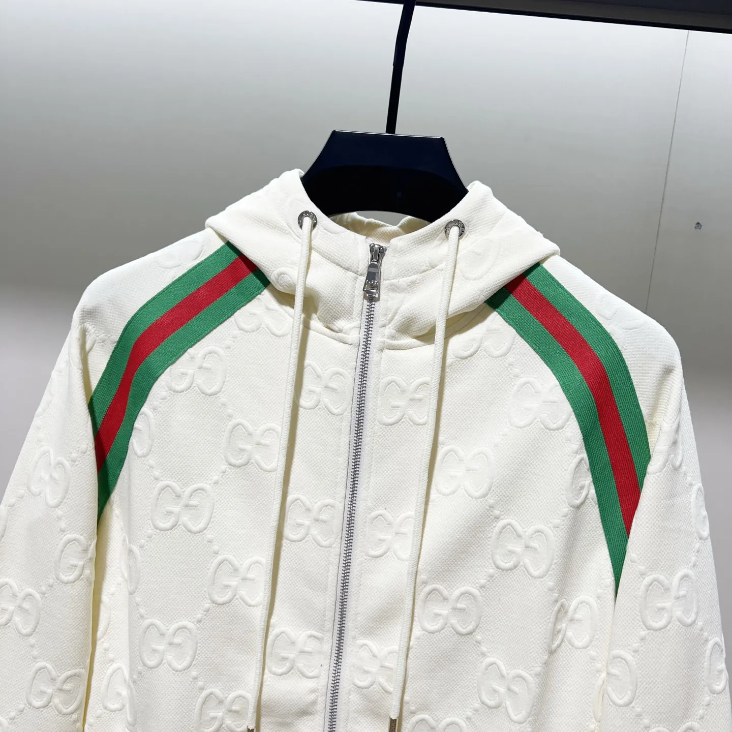 GG Monogram Web-Stripe Zip-Up Hoodie D20021369 — view 4